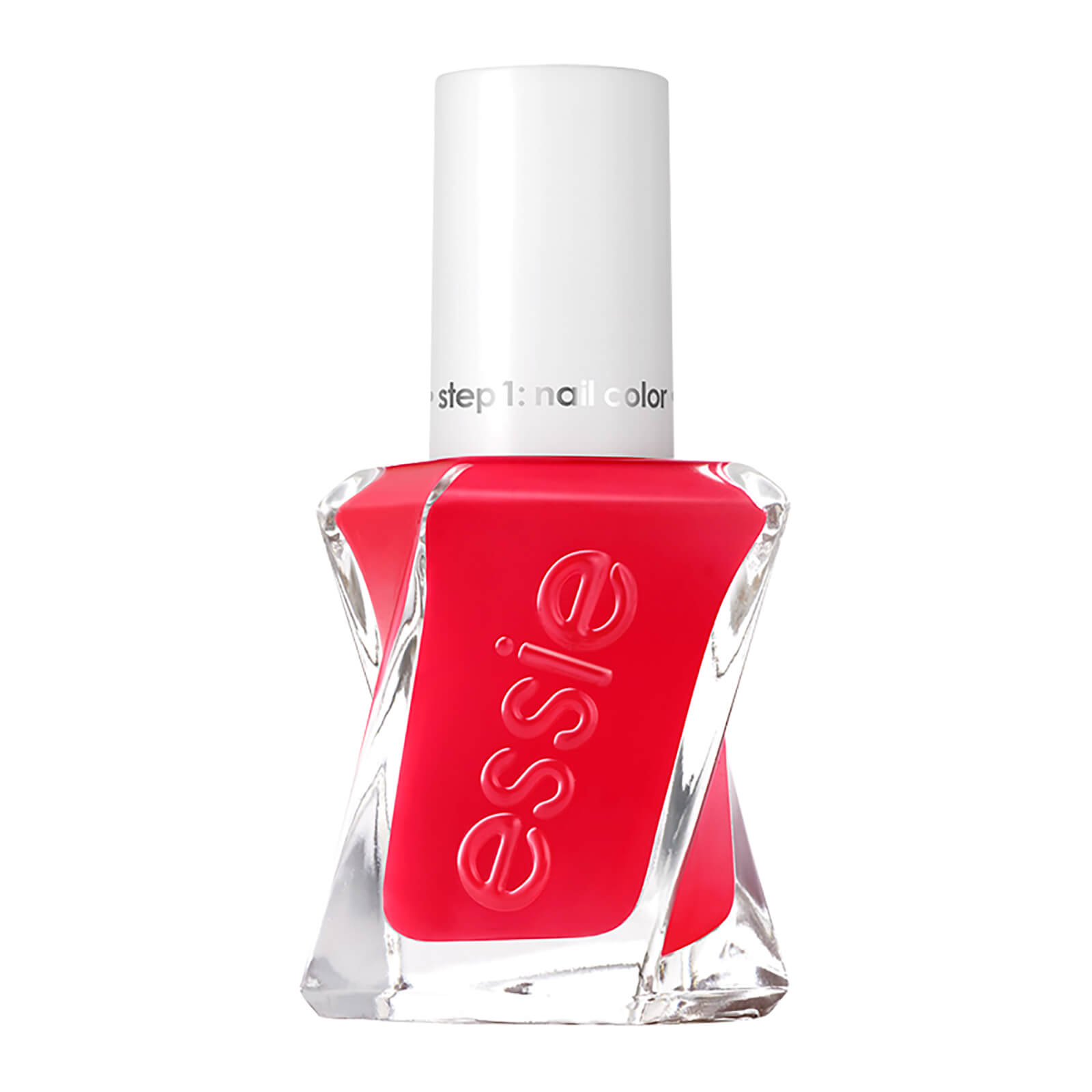 Image of essie Gel Couture Long Lasting High Shine Gel Nail Polish - 470 Sizzling Hot Bright Red 13.5ml