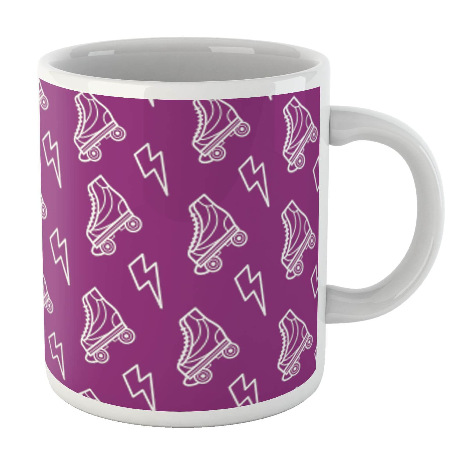 Roller Skate Pattern Purple White Mug Mug