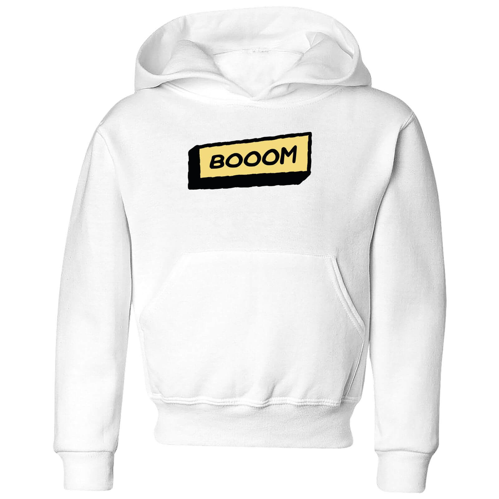Booom Kids' Hoodie - White - 5-6 Years - White