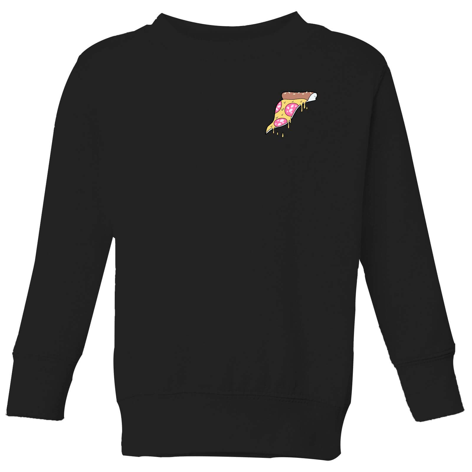 Small Dripping Pizza Kids' Sweatshirt - Black - 3-4 Years - Black
