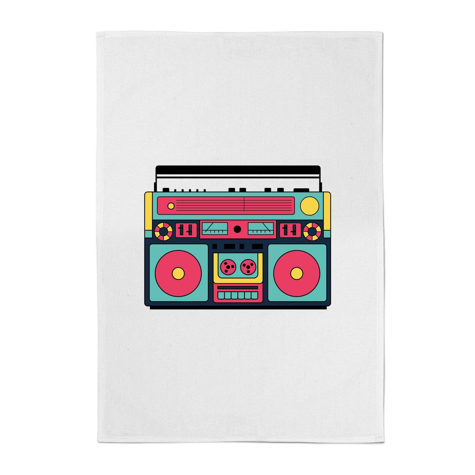 Colourful Boombox Cotton Tea Towel