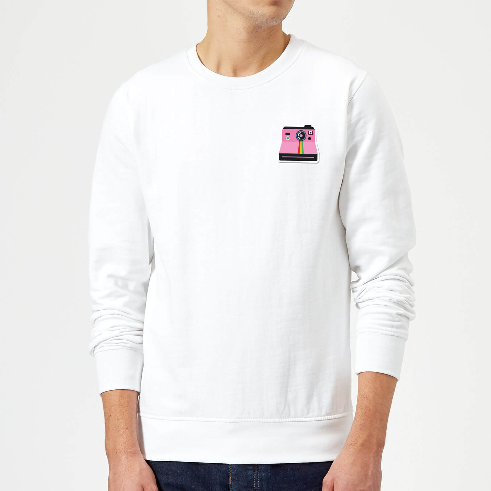 Small Polaroid Sweatshirt - White - L - White