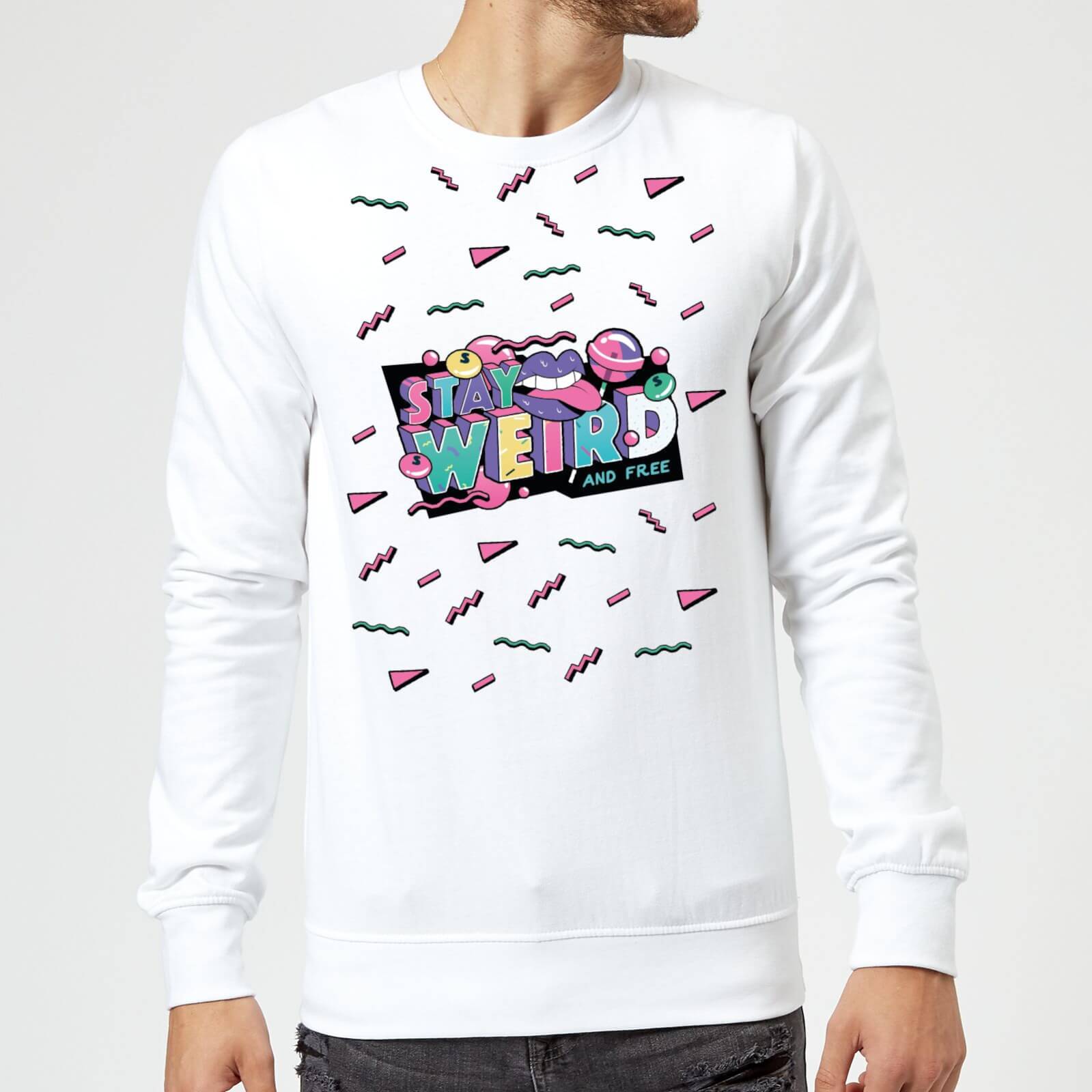 Stay Weird Sweatshirt - White - S