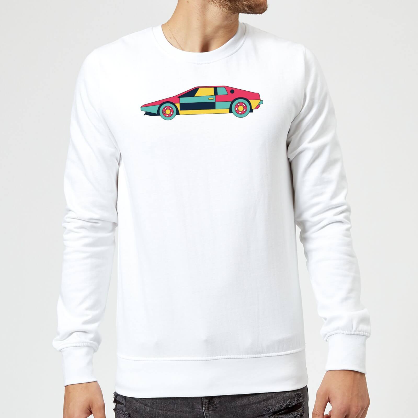 Classic Sports Car Sweatshirt - White - L - White