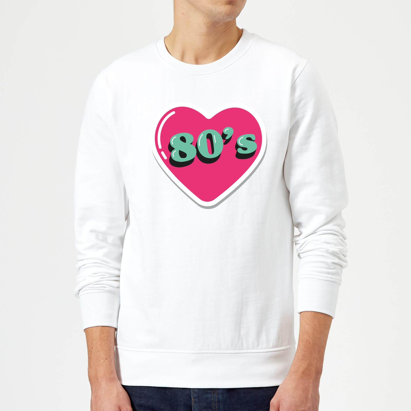 80s Love Sweatshirt - White - S - White