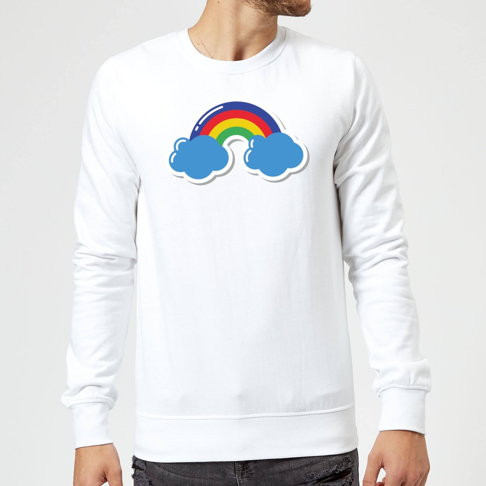 Rainbow Sweatshirt - White - M - White
