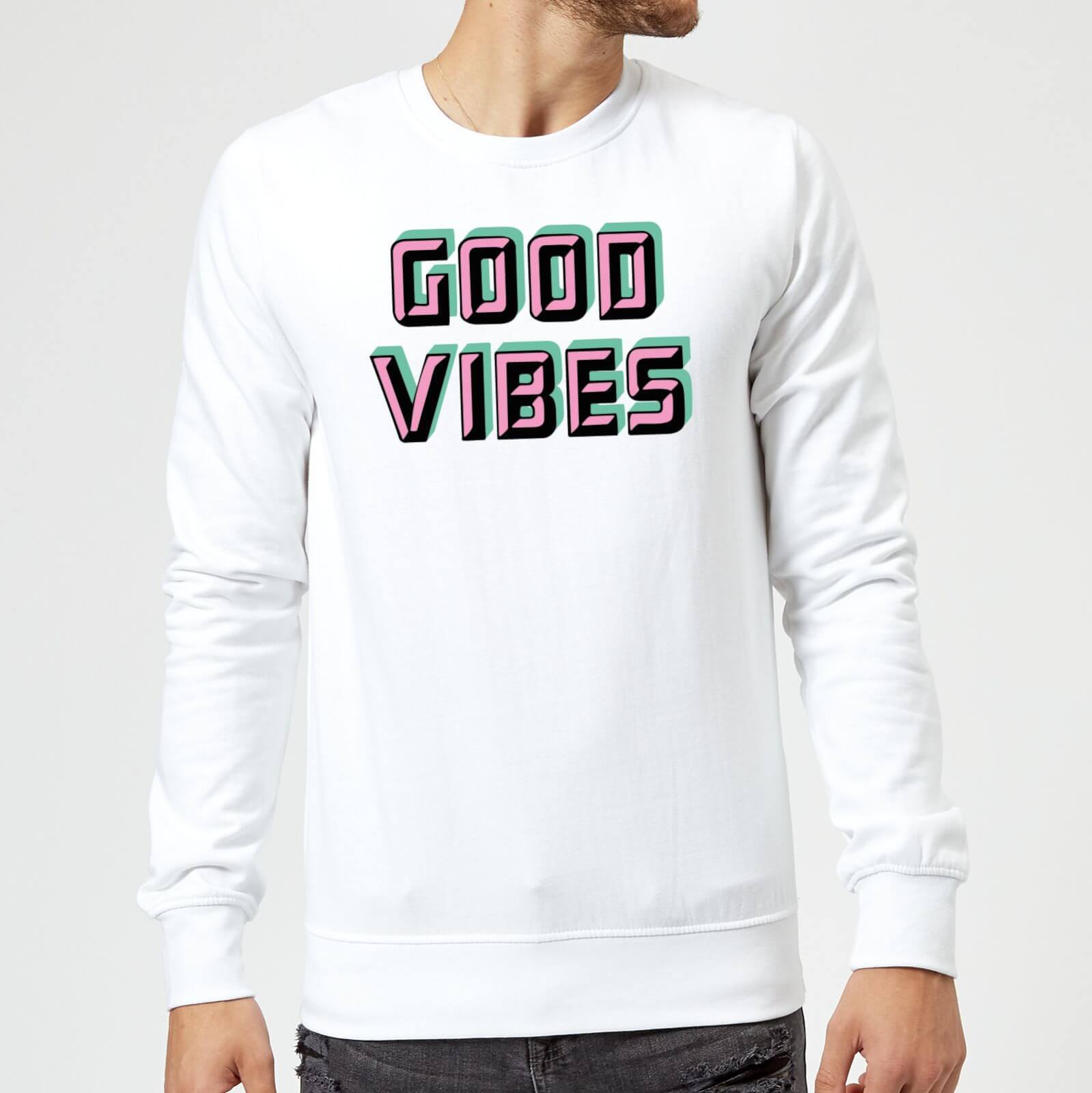 Good Vibes Sweatshirt - White - M - White
