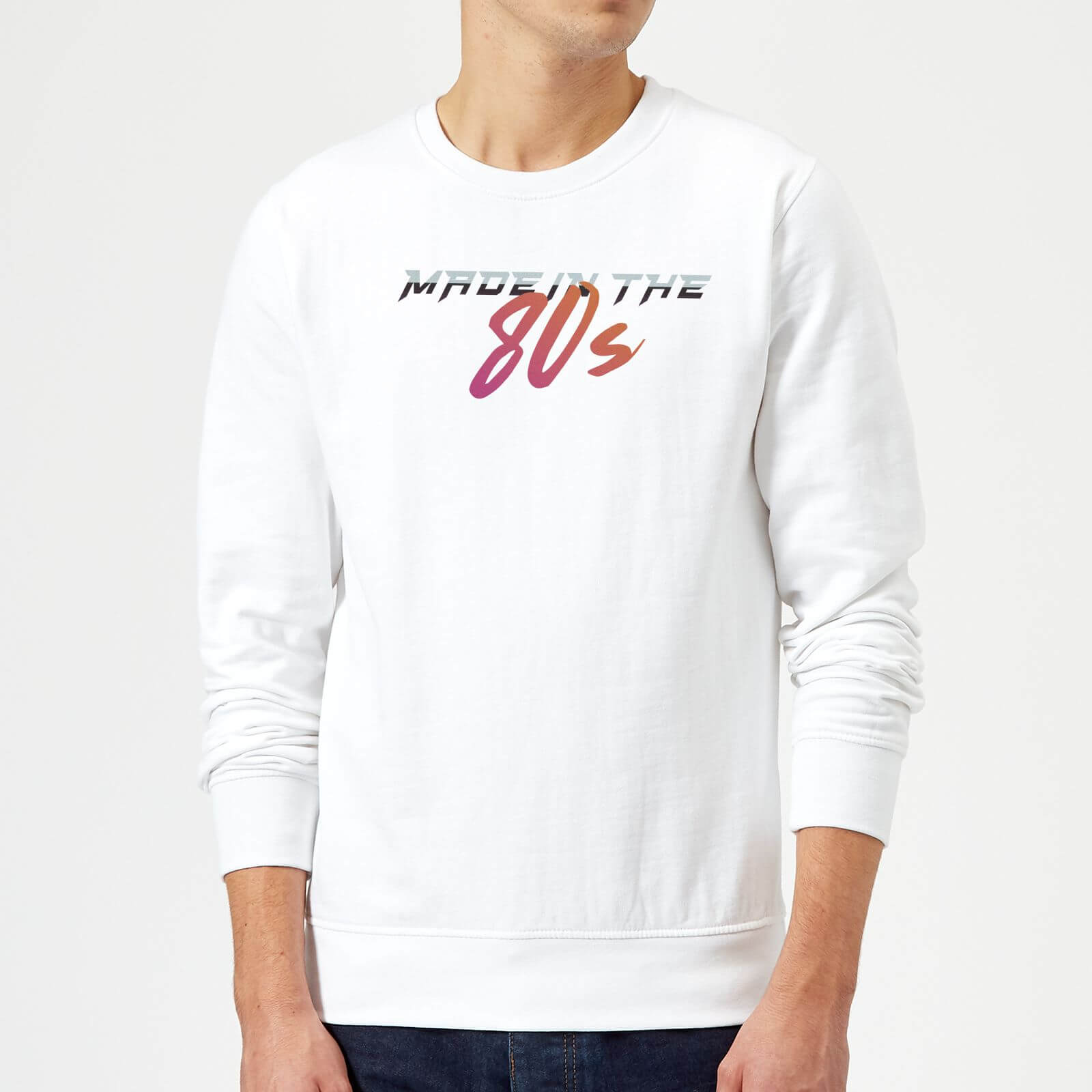 Made In The 80s Gradient Sweatshirt - White - S - White