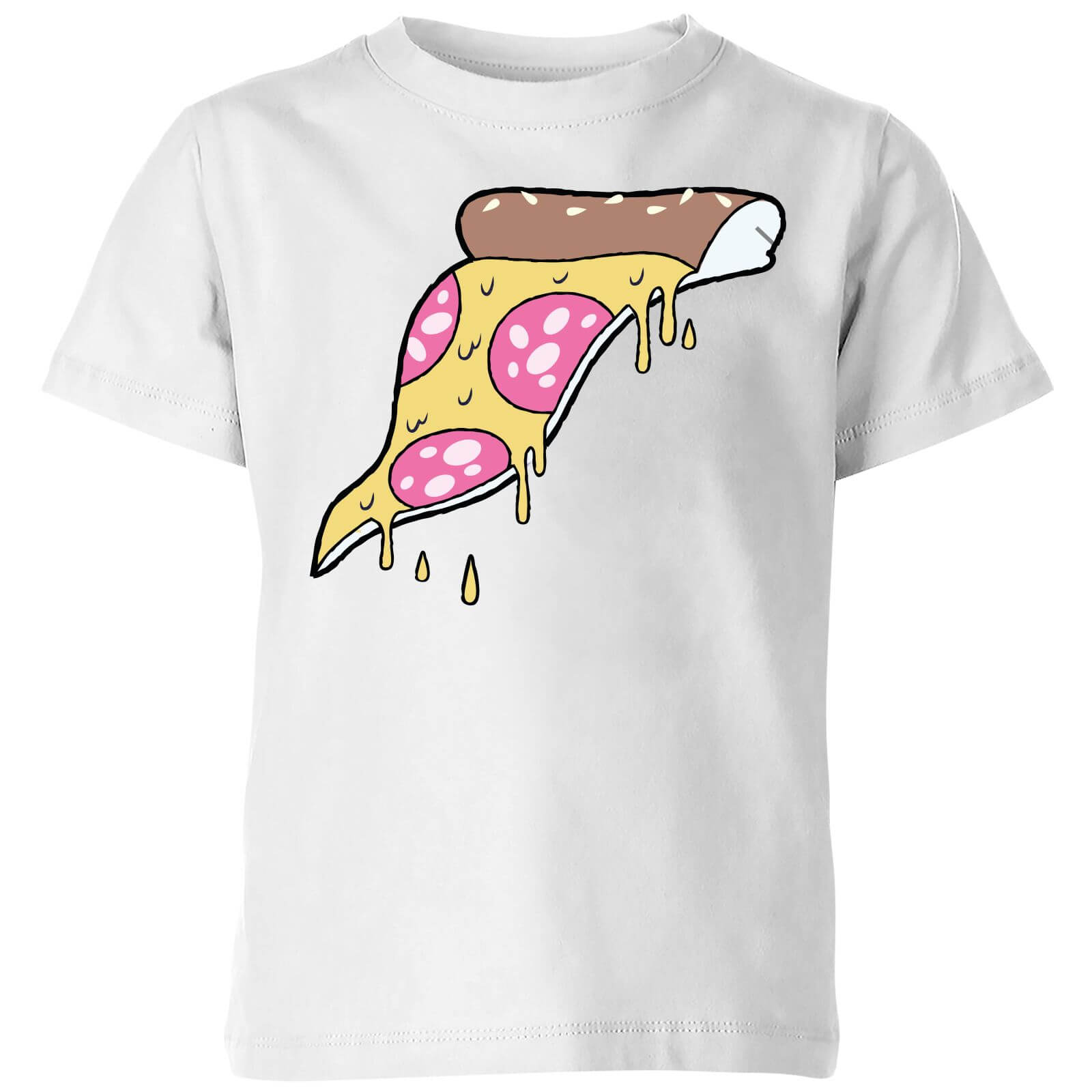 Dripping Pizza Kids' T-Shirt - White - 3-4 Years - White