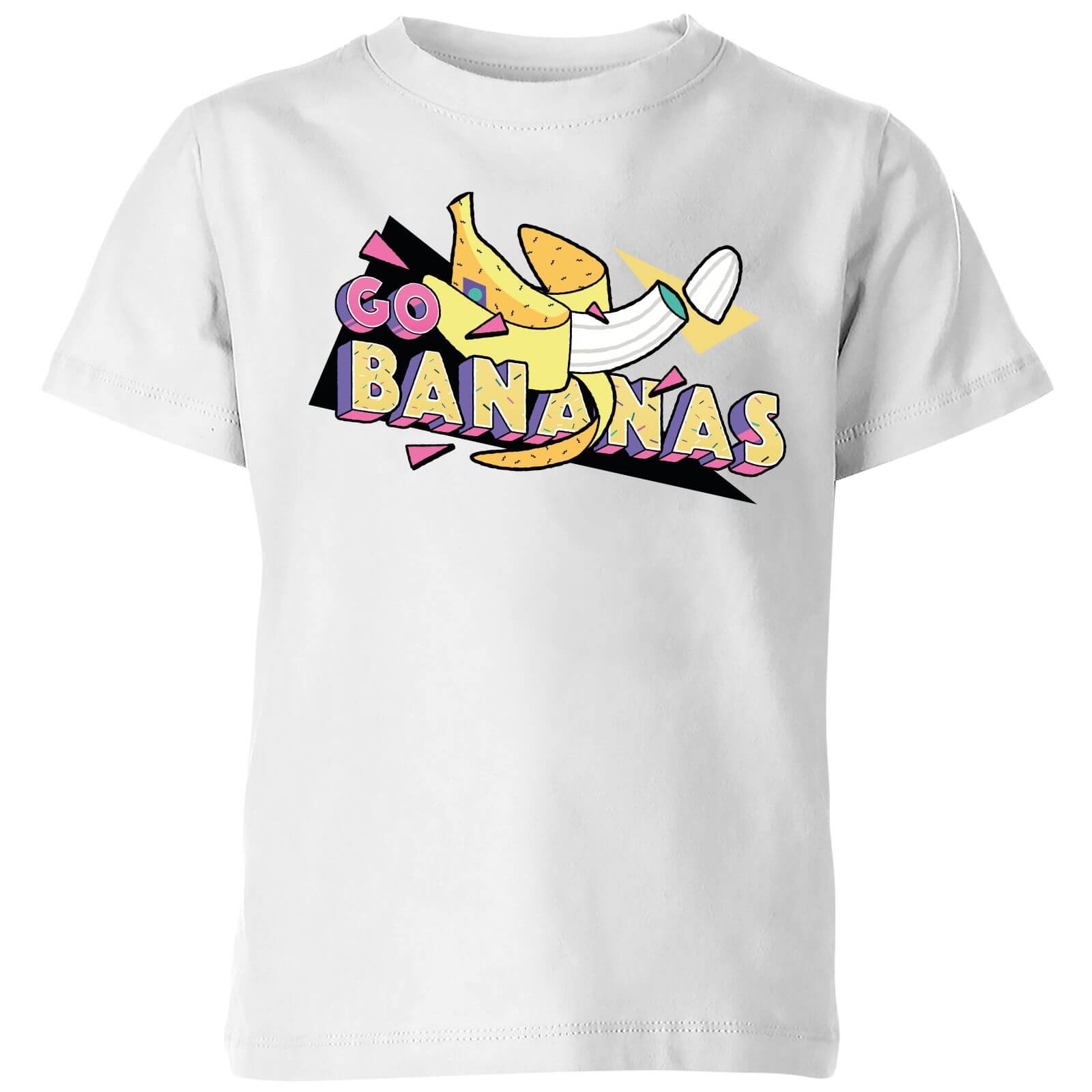 Go Bananas Kids' T-Shirt - White - 9-10 Years - White