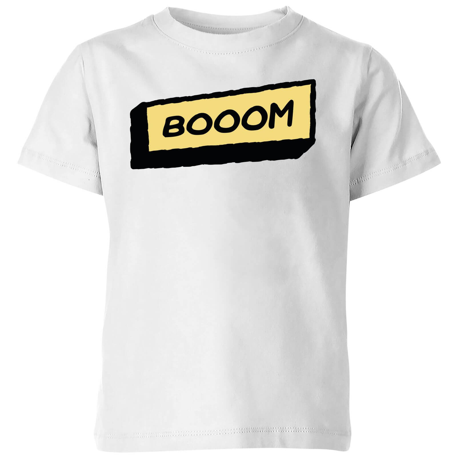 Booom Kids' T-Shirt - White - 5-6 Years - White