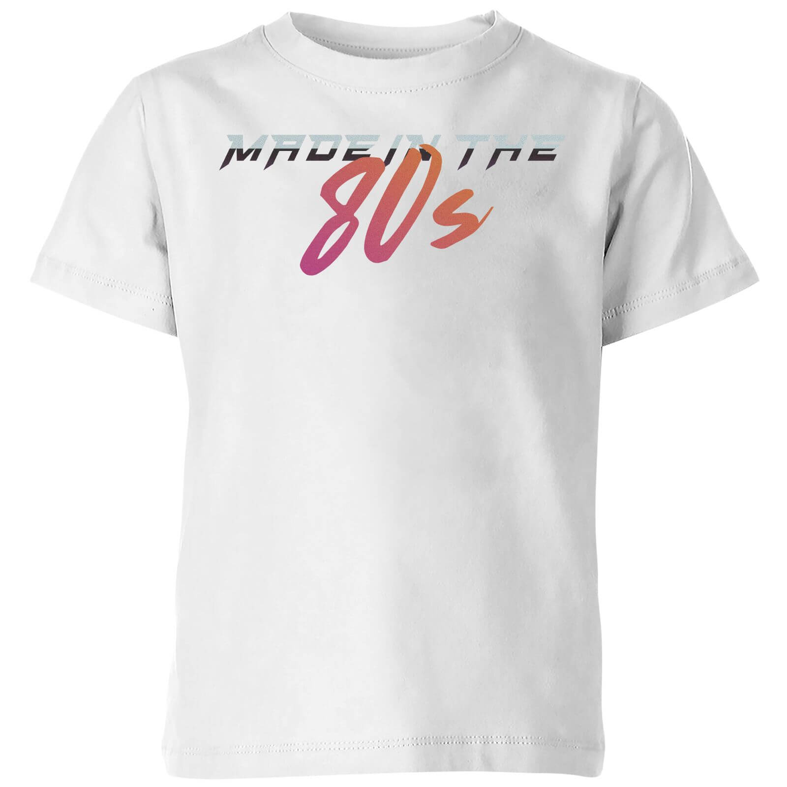 Made In The 80s Gradient Kids' T-Shirt - White - 5-6 Years - White