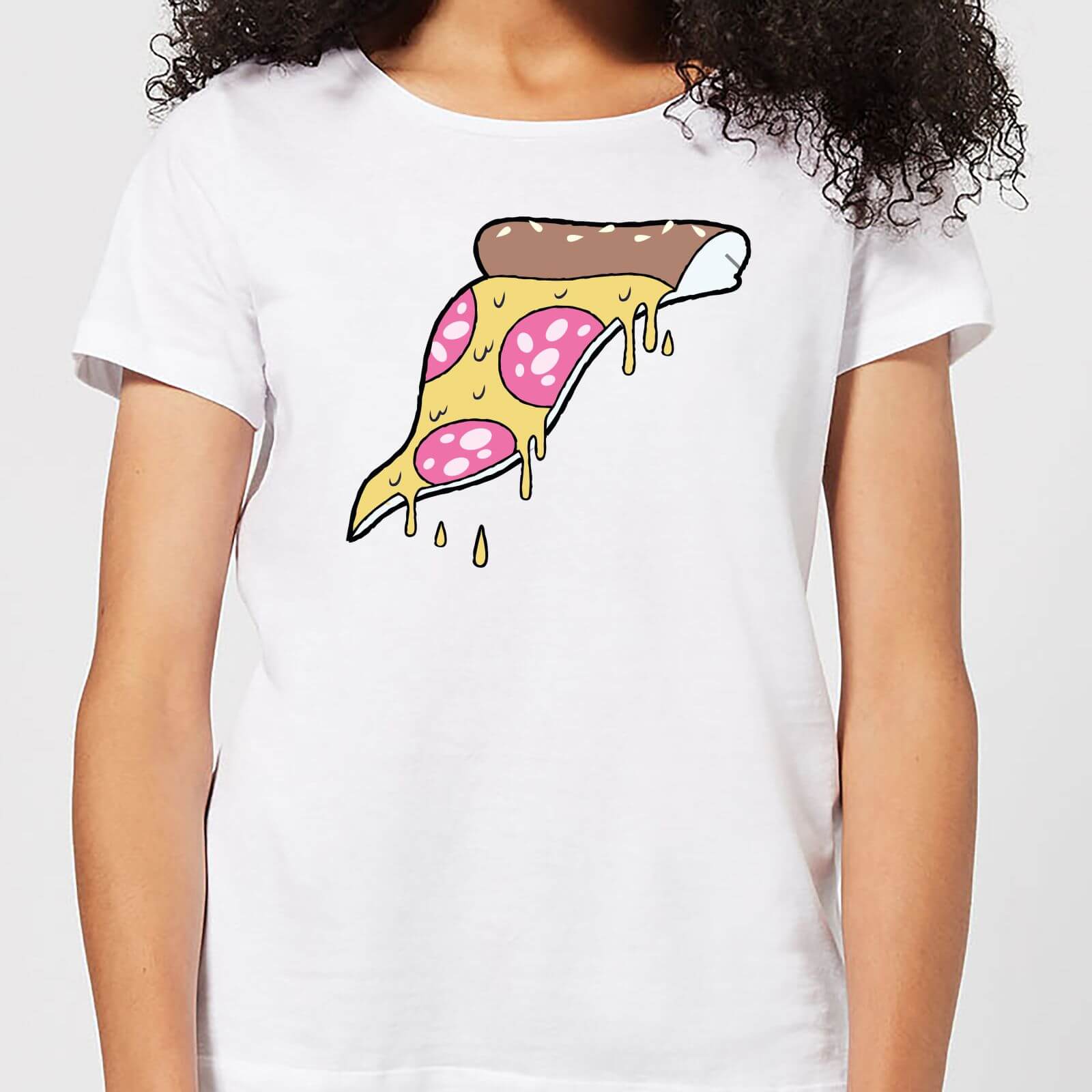 Dripping Pizza Women's T-Shirt - White - XL - White