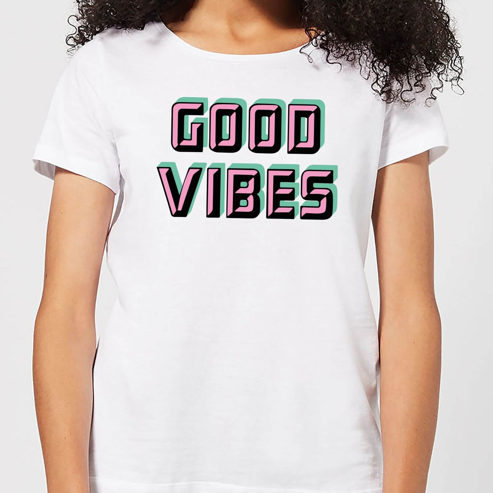 Good Vibes Women's T-Shirt - White - S - White