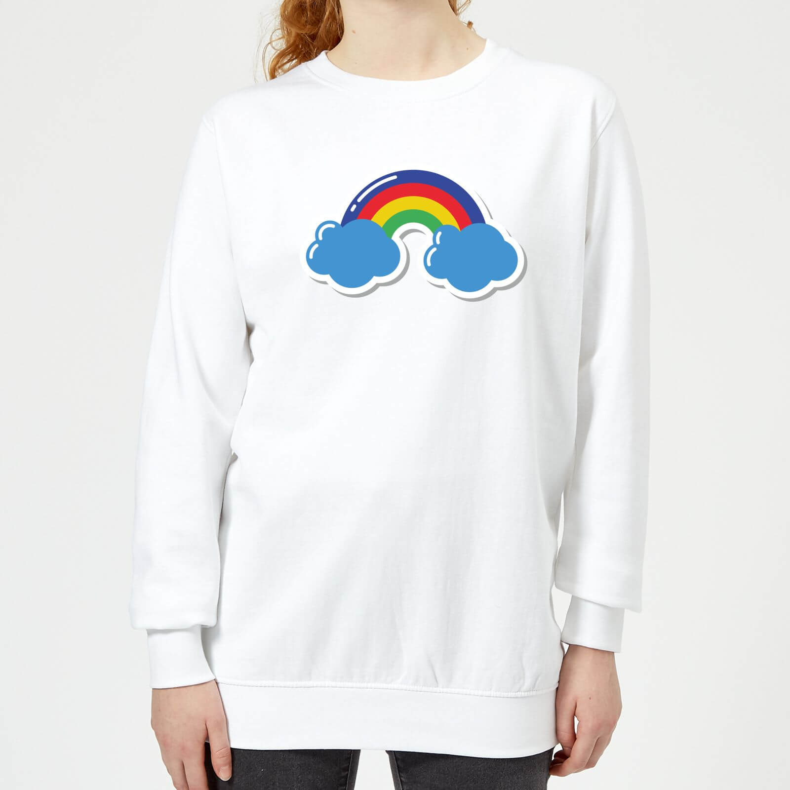 Rainbow Women's Sweatshirt - White - XS - White