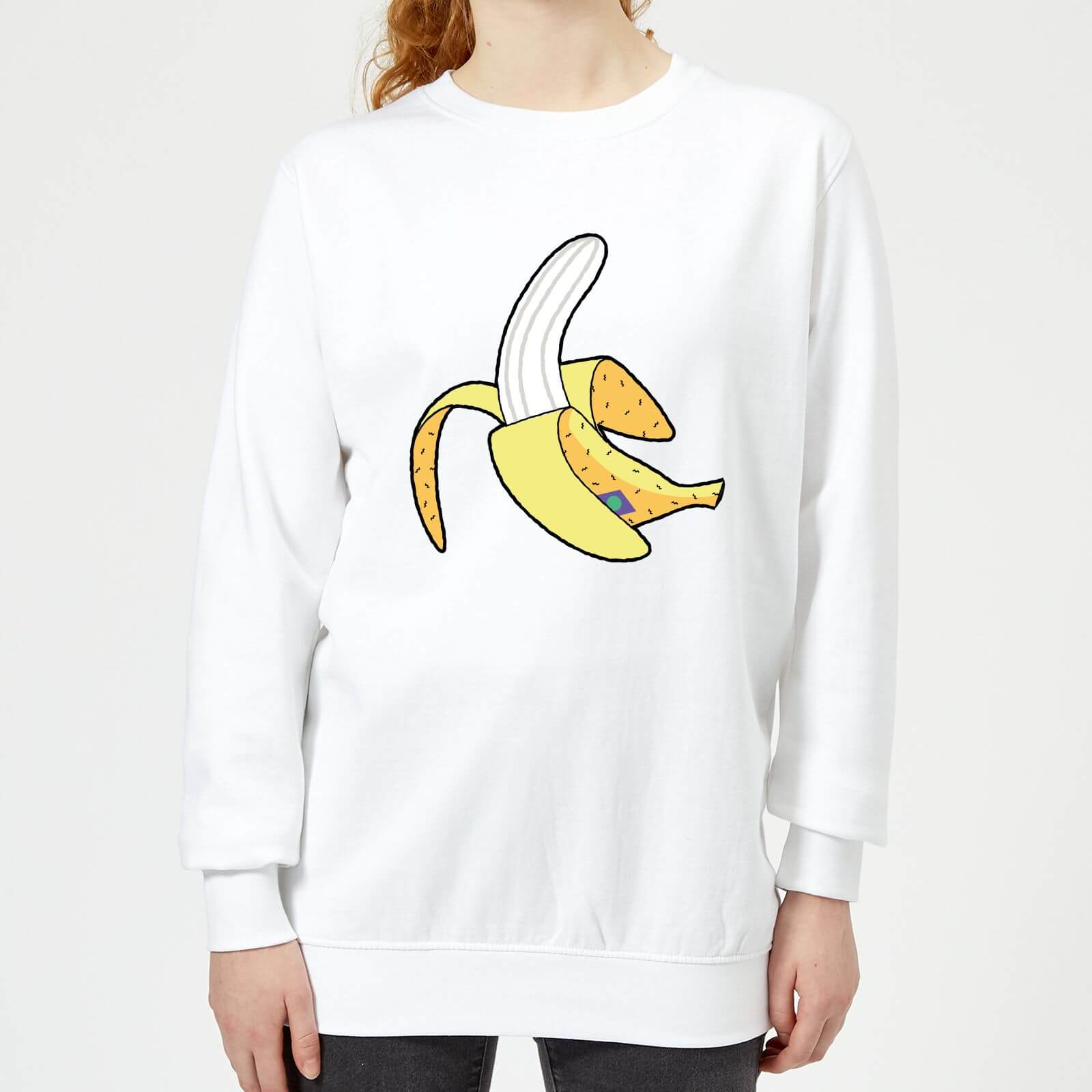 Banana Women's Sweatshirt - White - XS - White