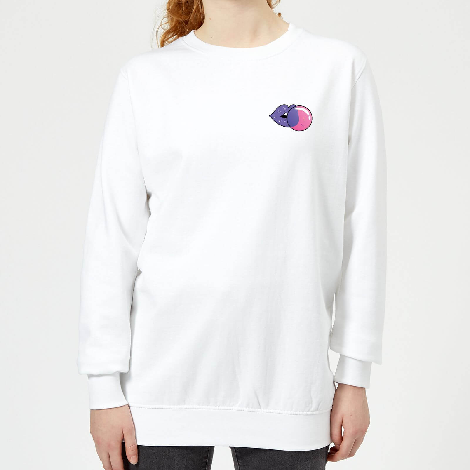 Small Bubblegum Women's Sweatshirt - White - XS - White