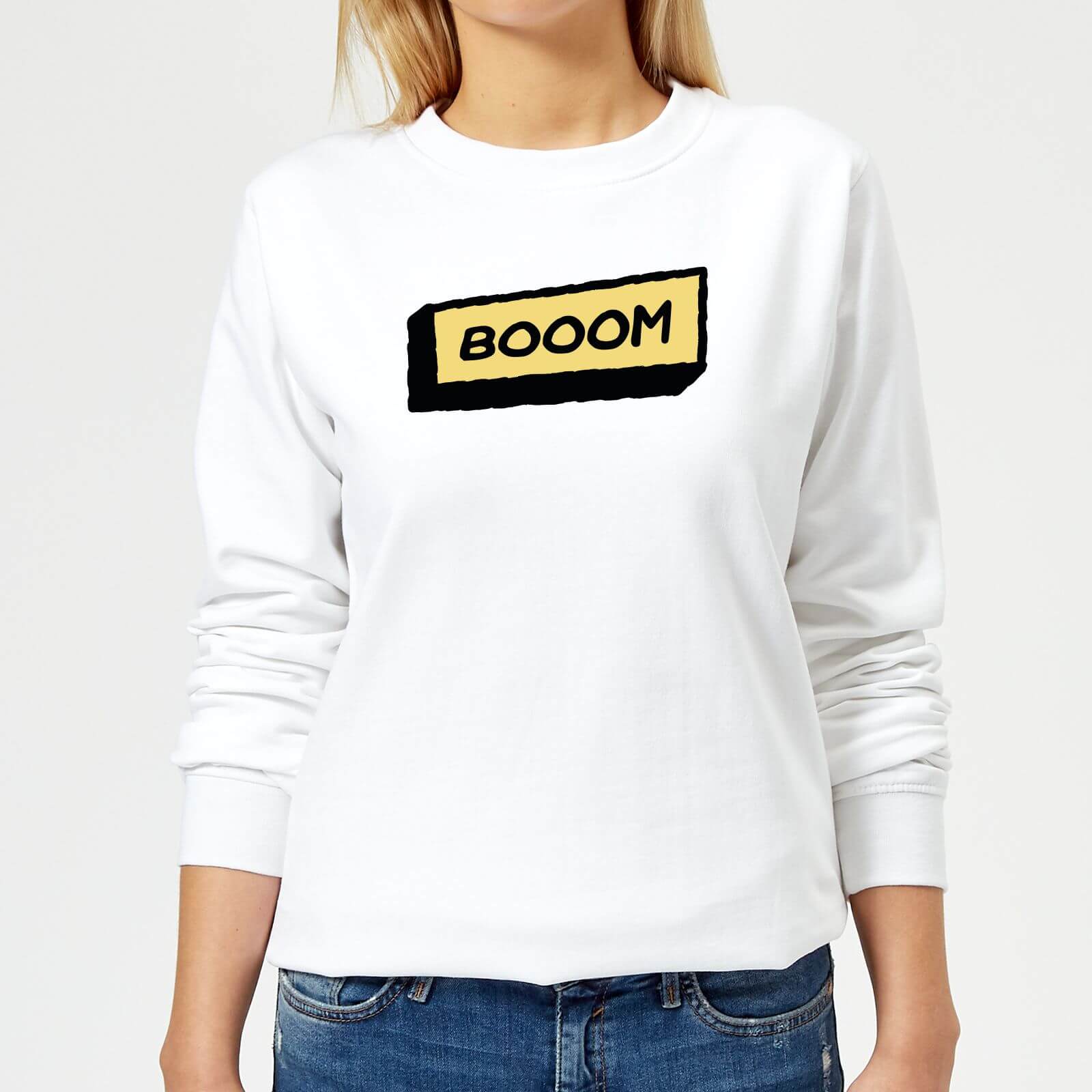 Booom Women's Sweatshirt - White - XS - White