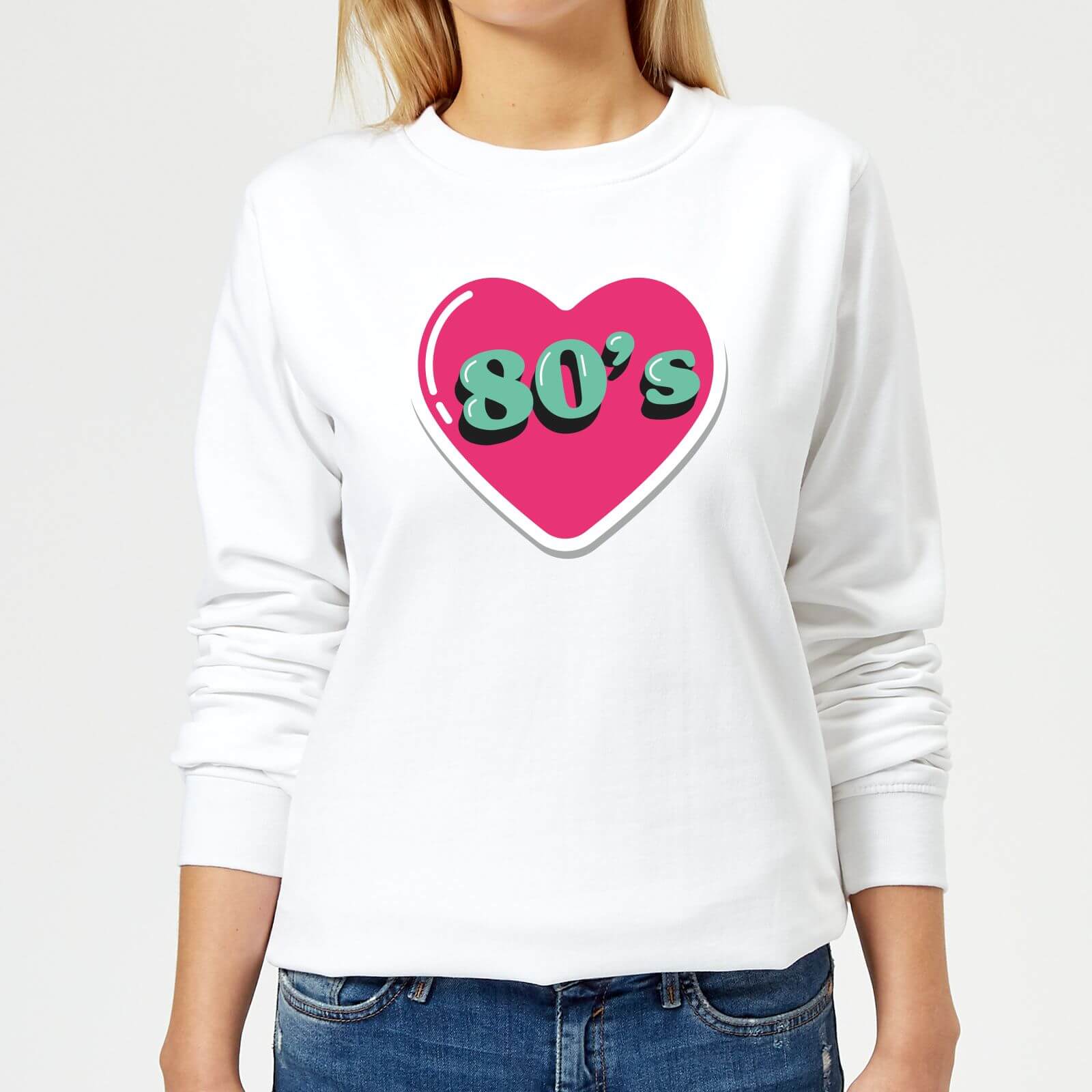 80s Love Women's Sweatshirt - White - XS - White