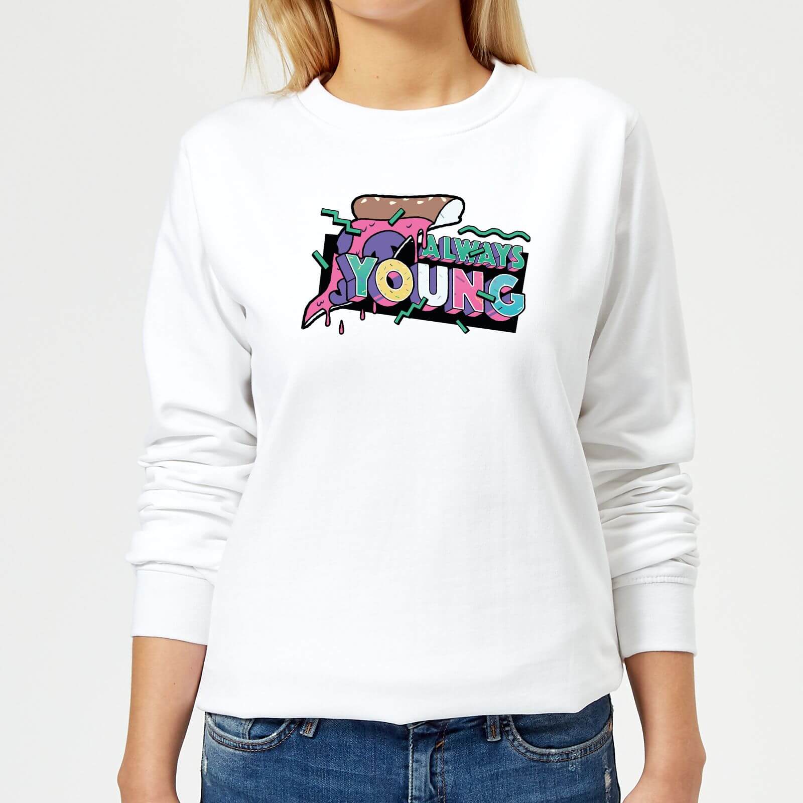 Always Young Women's Sweatshirt - White - XS - White