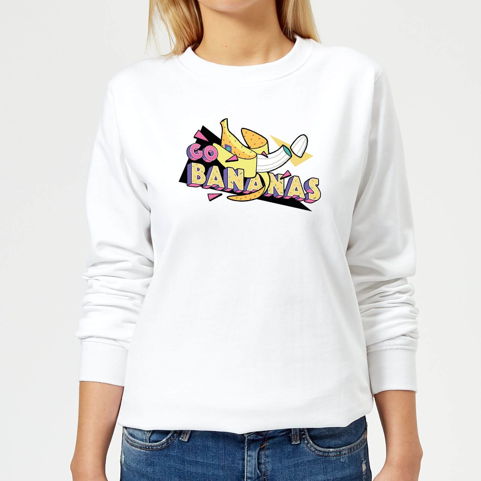 Go Bananas Women's Sweatshirt - White - XS - White
