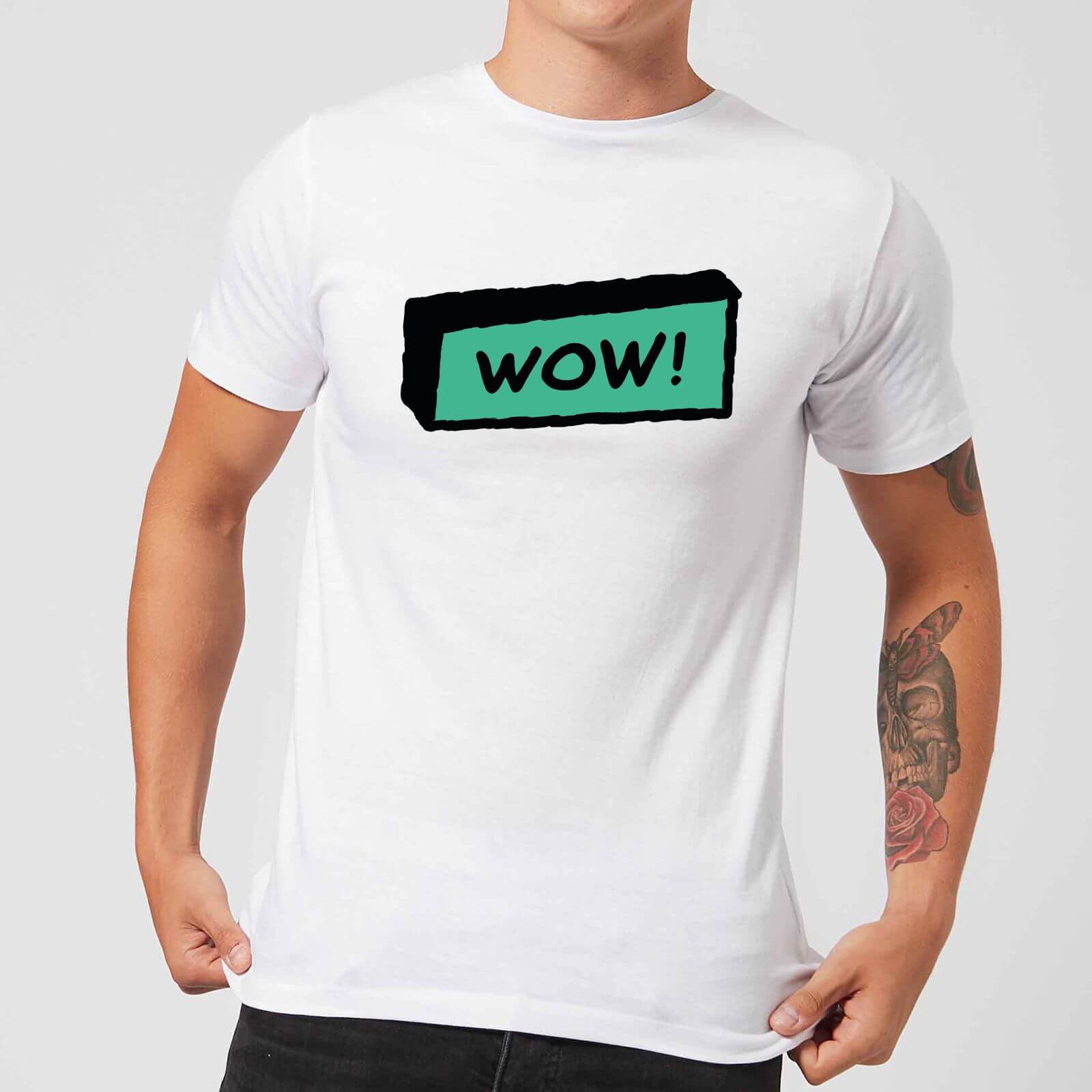 Wow! Men's T-Shirt - White - S - White
