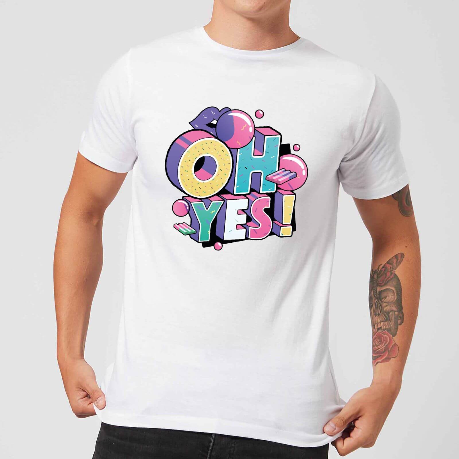 Oh Yes! Men's T-Shirt - White - S - White
