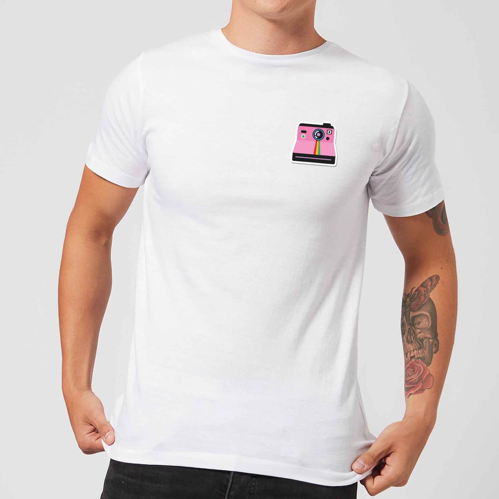 Small Polaroid Men's T-Shirt - White - L