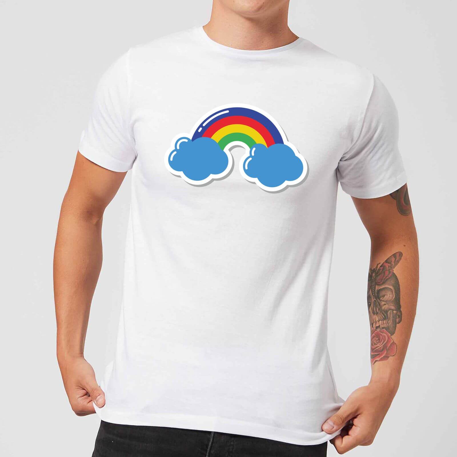 Rainbow Men's T-Shirt - White - M - White