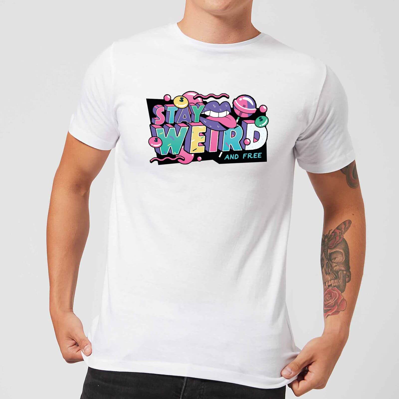 Stay Weird Men's T-Shirt - White - S - White