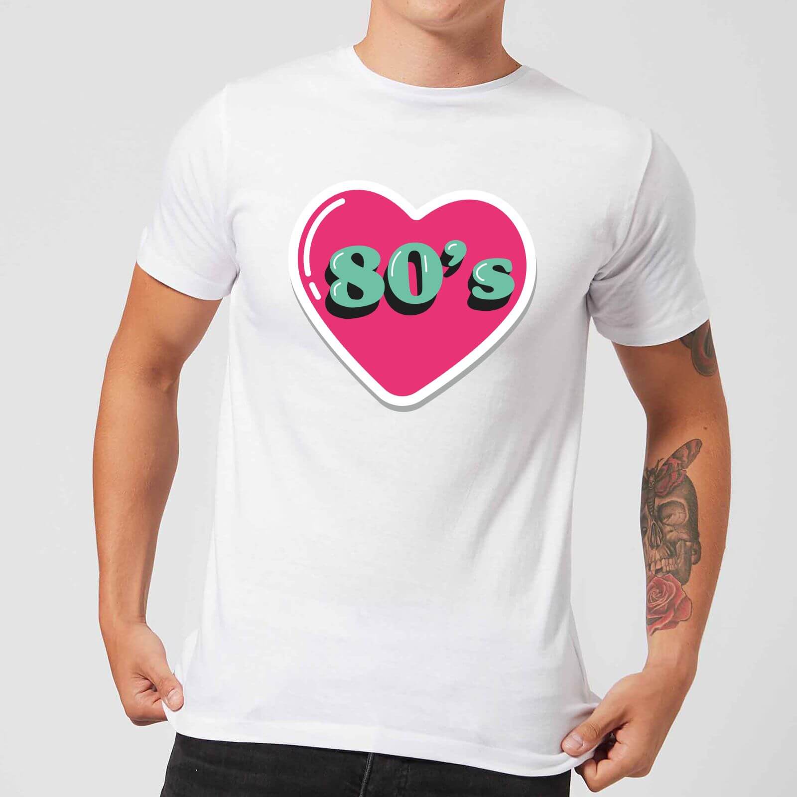 80s Love Men's T-Shirt - White - S - White
