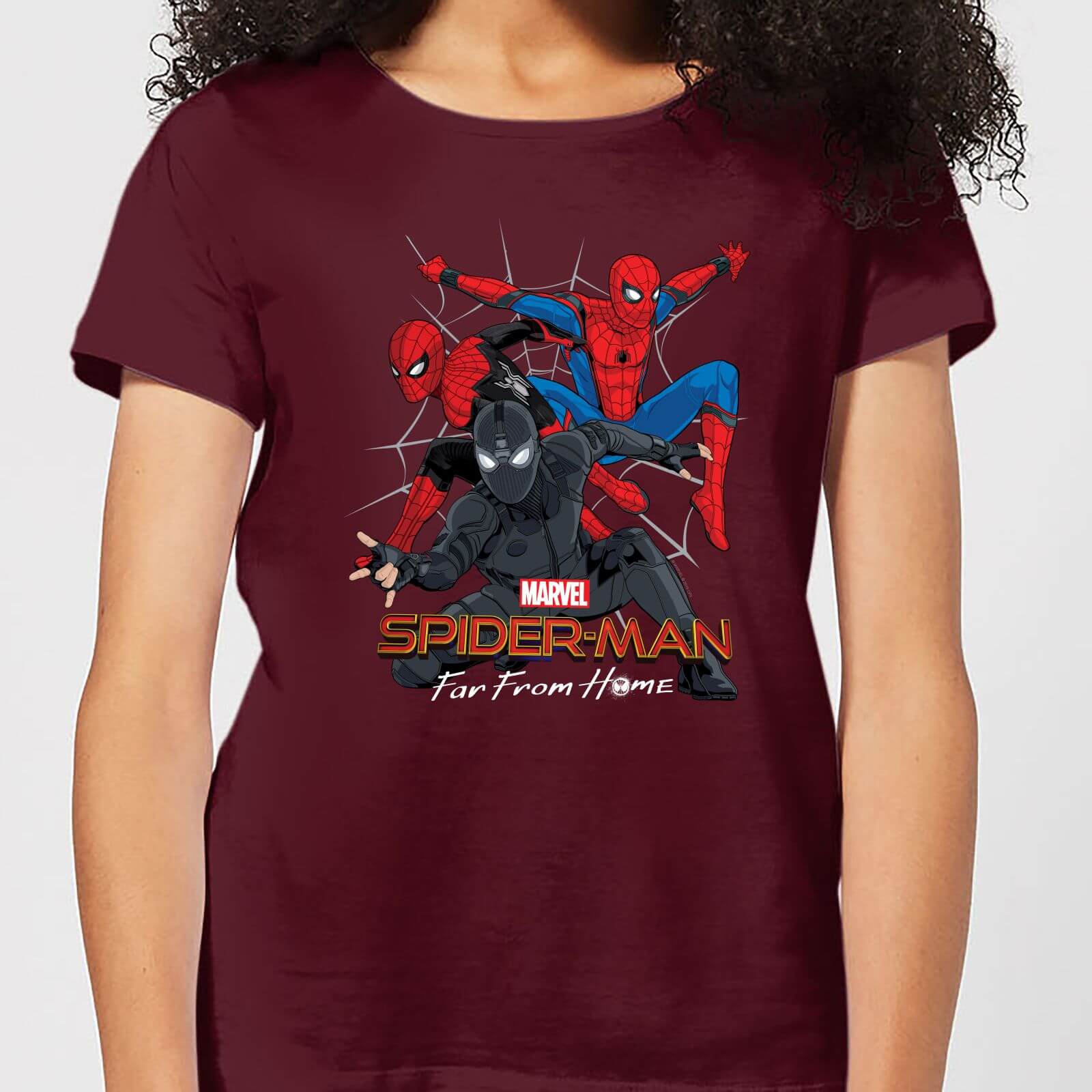 

Spider-Man Far From Home Multi Costume Women's T-Shirt - Burgundy - XL