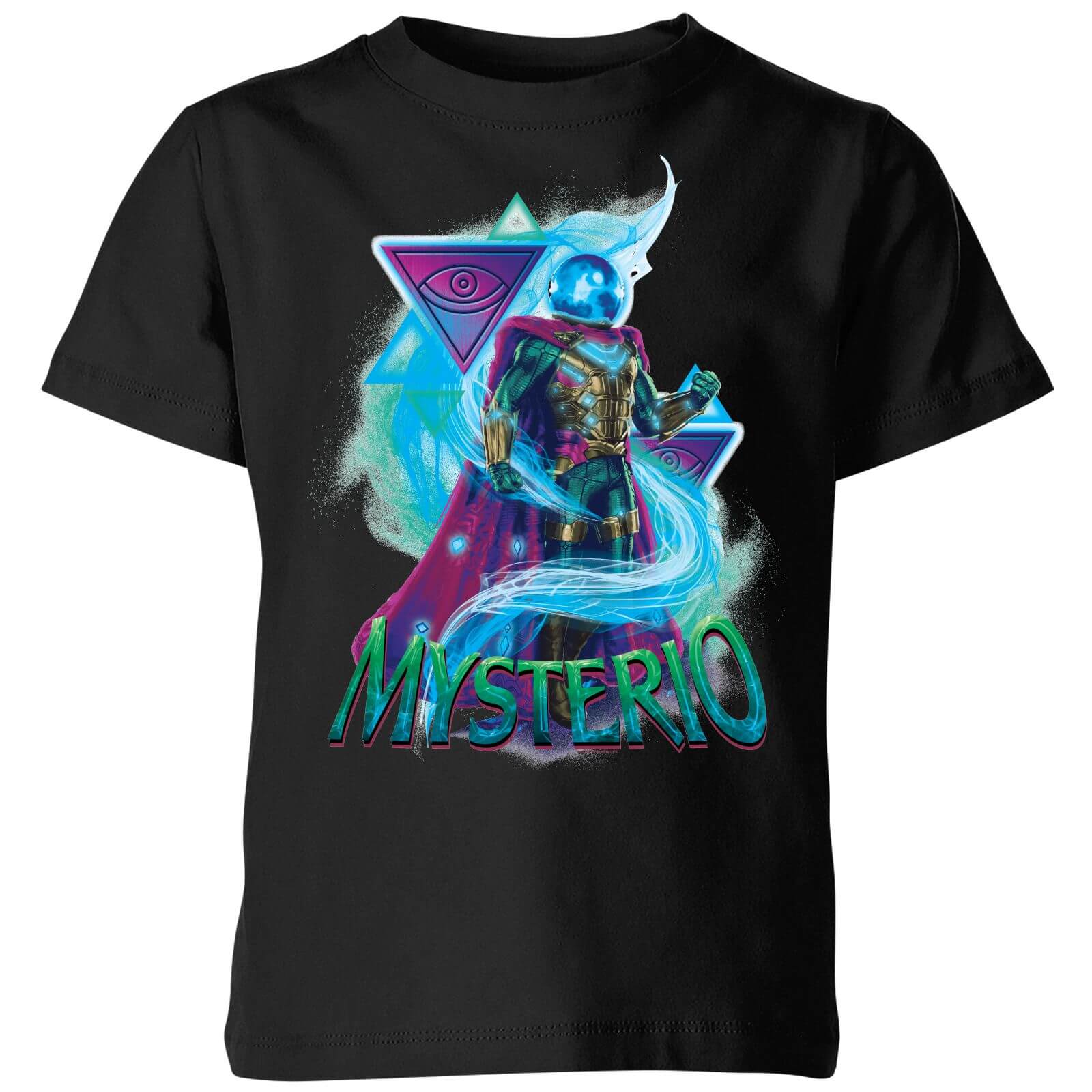 

Spider-Man Far From Home Mysterio Energy Triangles Kids' T-Shirt - Black - 11-12 ans - Noir