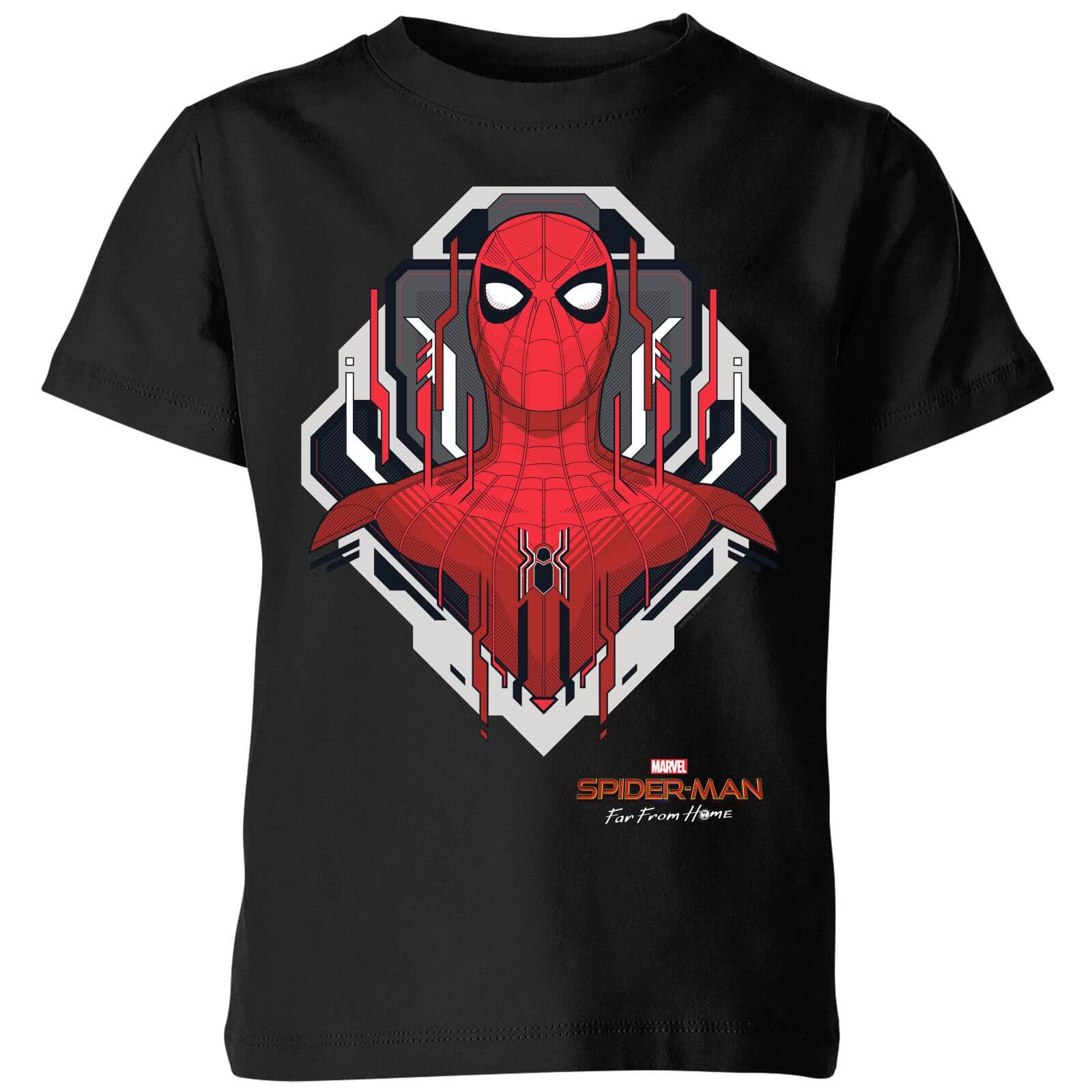 

Spider-Man Far From Home Web Tech Badge Kids' T-Shirt - Black - 3-4 ans