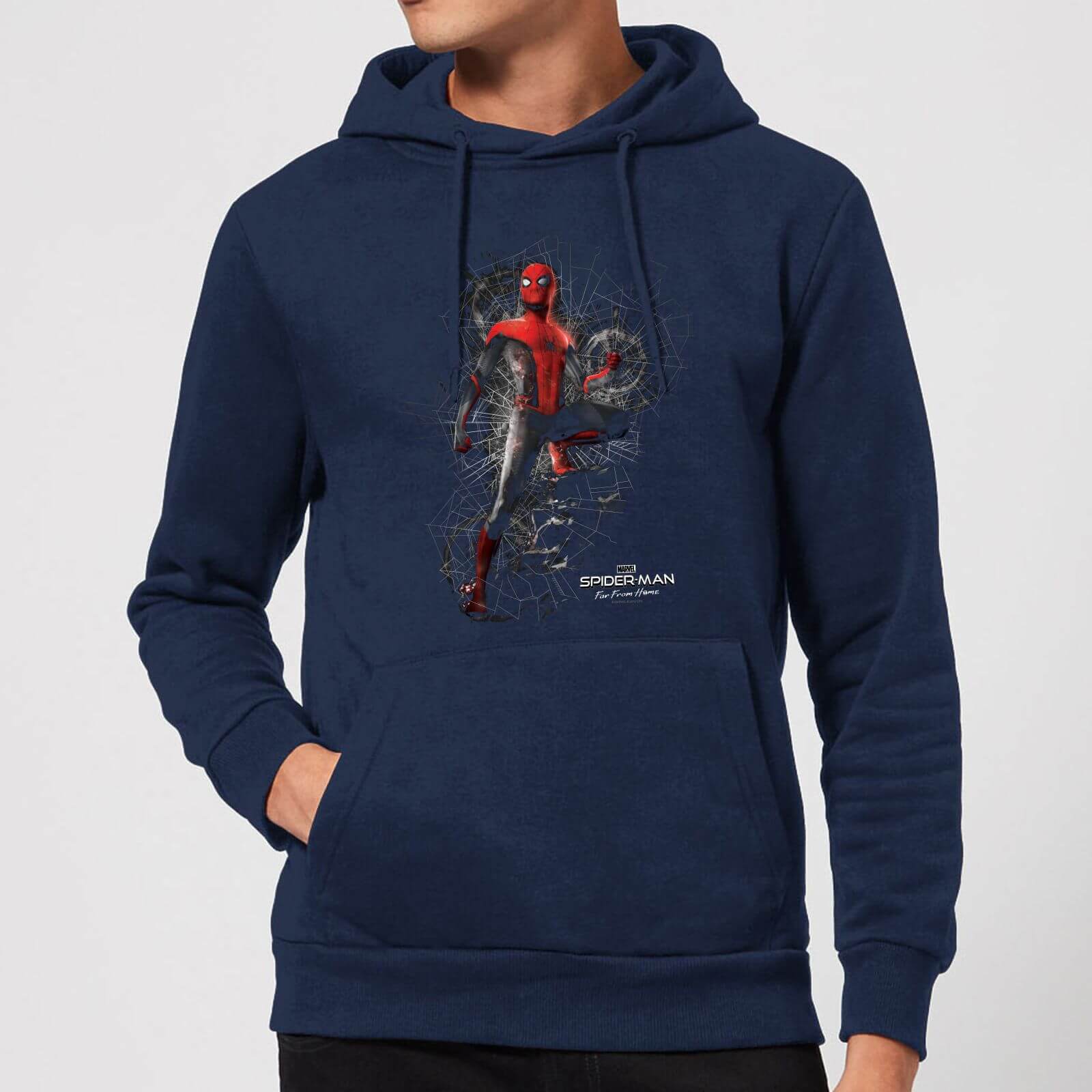 Spider-Man Far From Home Upgraded Suit Hoodie - Navy - L