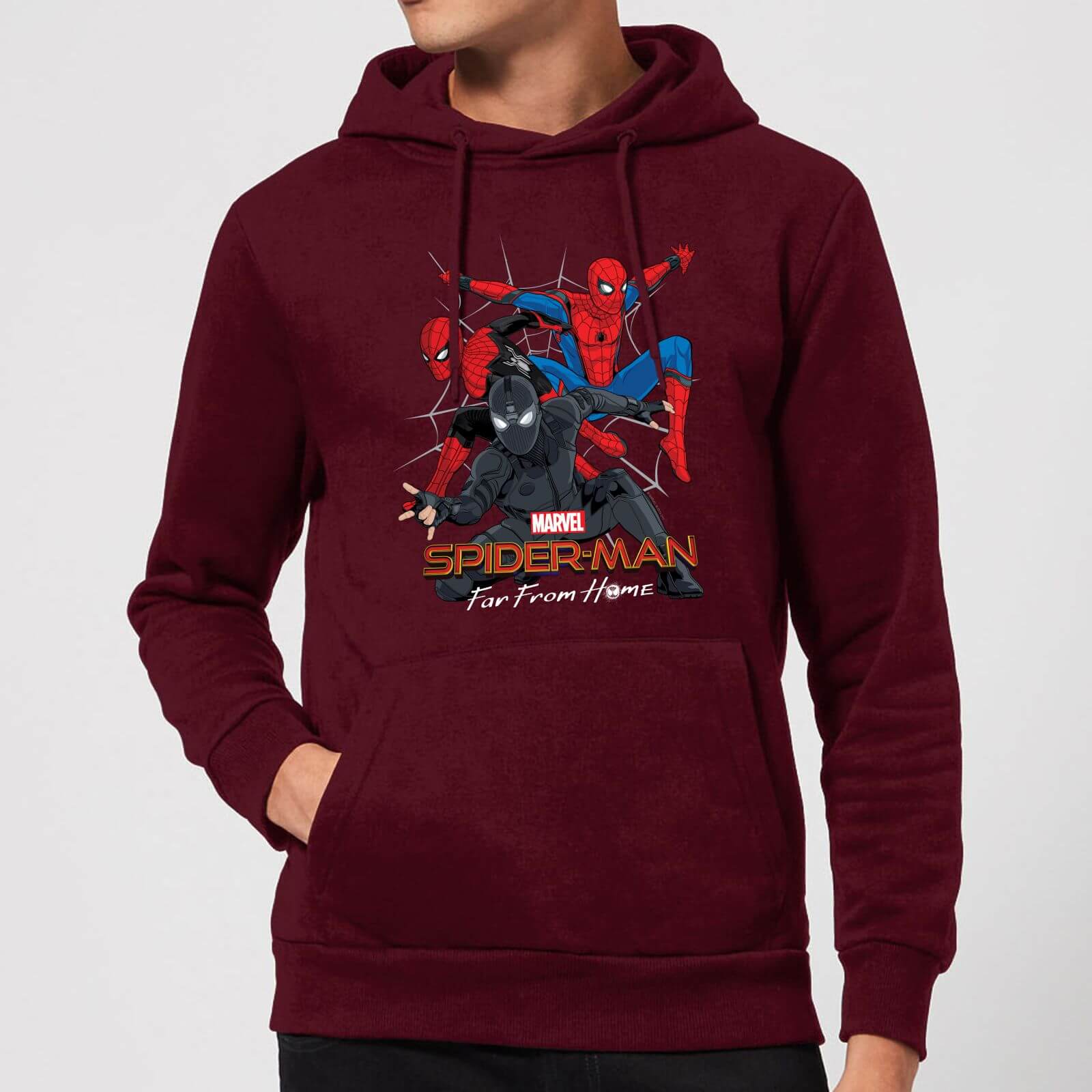 Spider-Man Far From Home Multi Costume Hoodie - Burgundy - XL