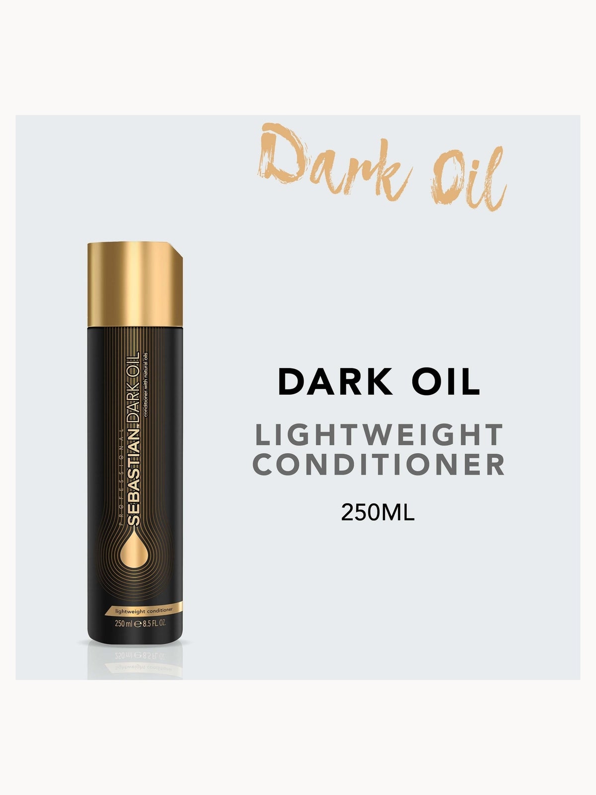 Sebastian Professional Dark Oil Lightweight Conditioner for Smooth Shiny Hair 250ml 2
