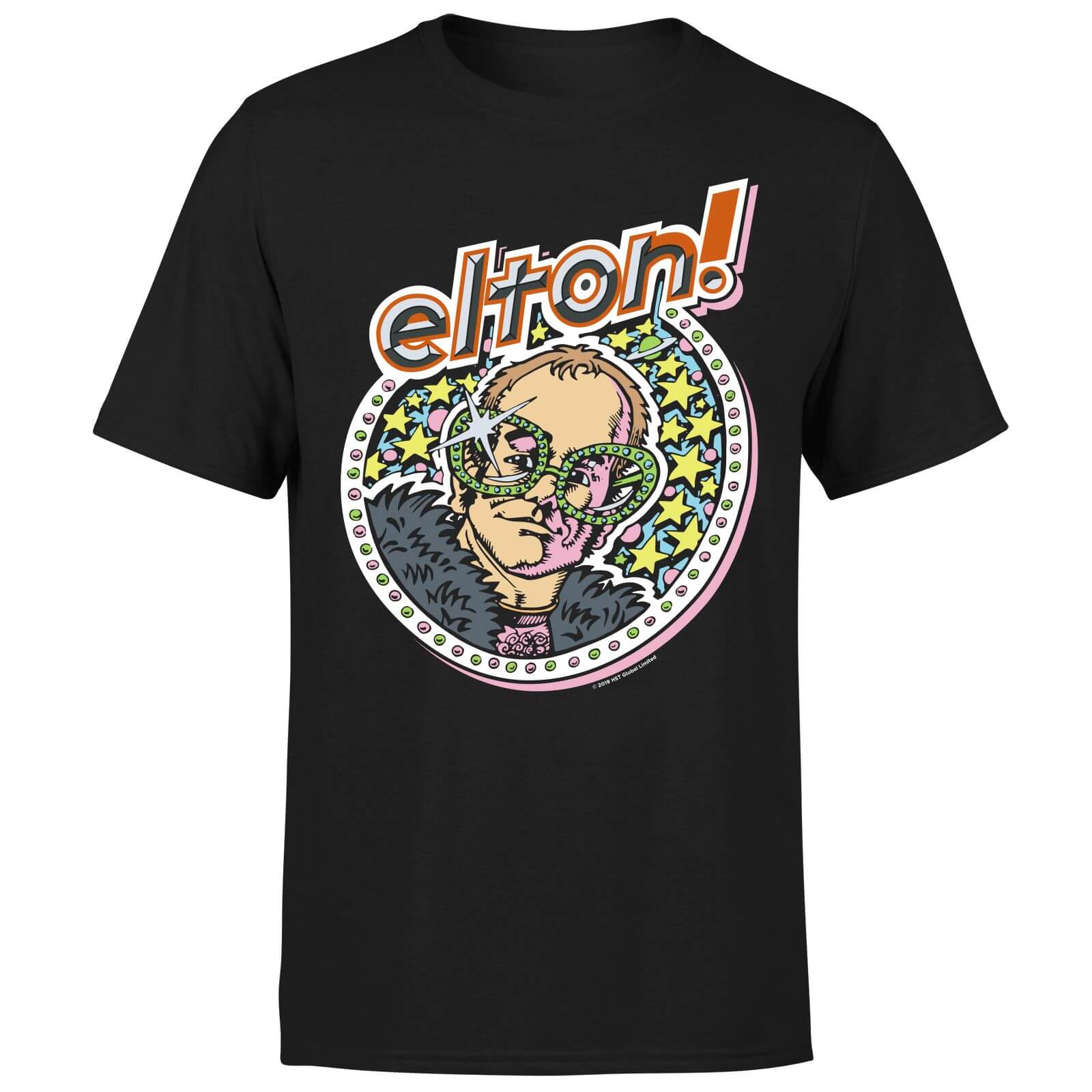 

Elton John Star Men's T-Shirt - Black - XL