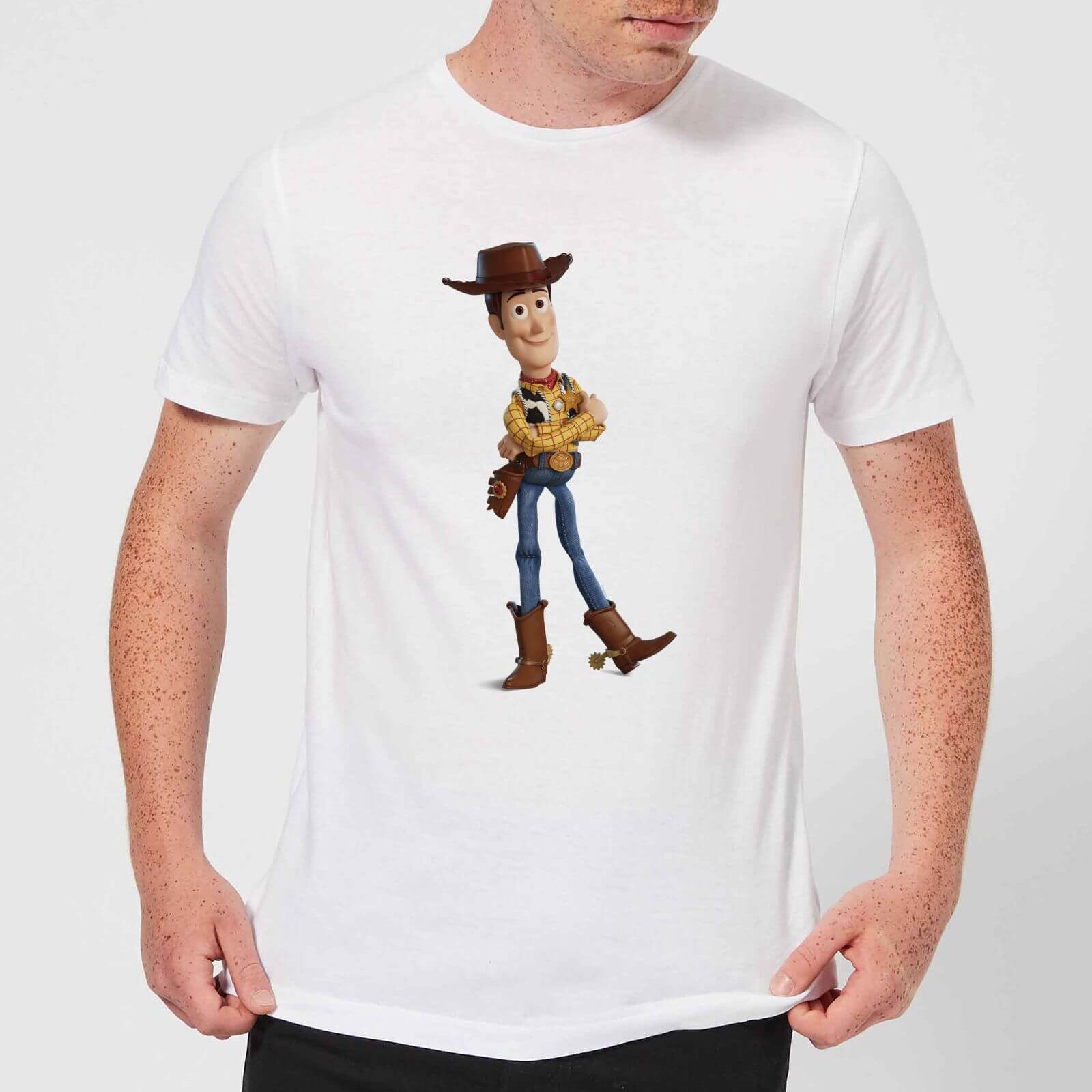 Toy Story 4 Woody Men's T-Shirt - White - XL - White