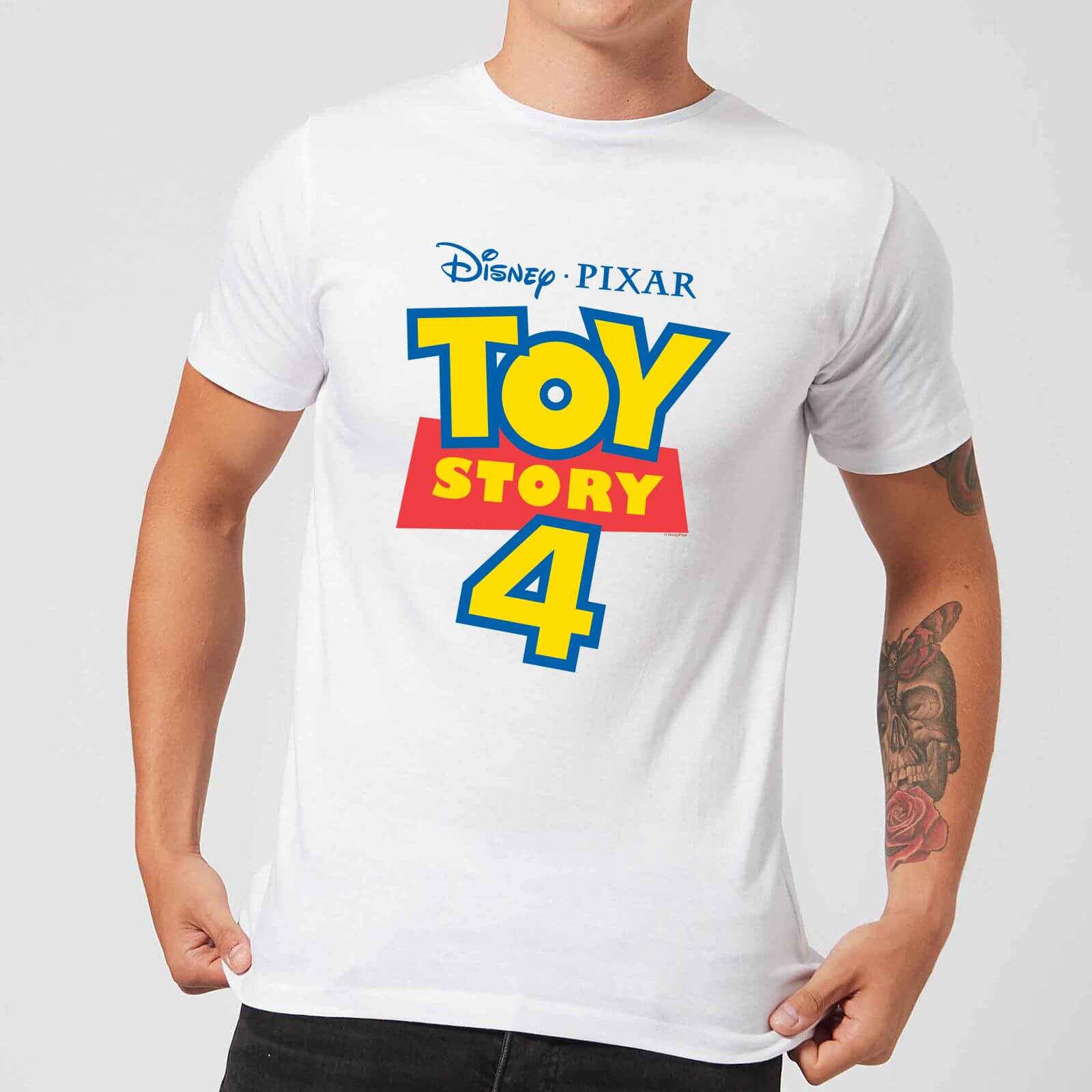 Toy Story 4 Logo Men's T-Shirt - White - M - White