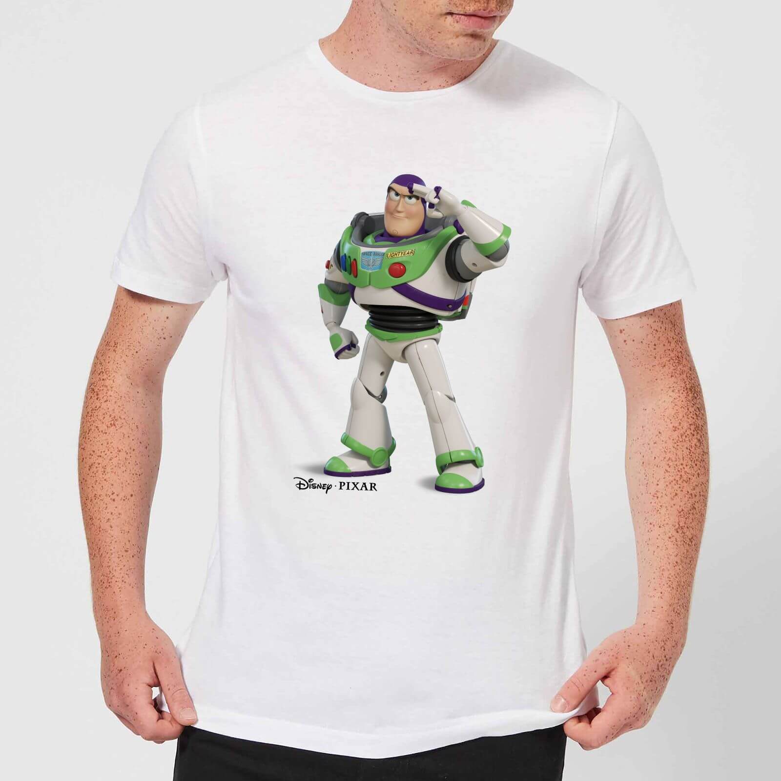 Toy Story 4 Buzz Men's T-Shirt - White - S