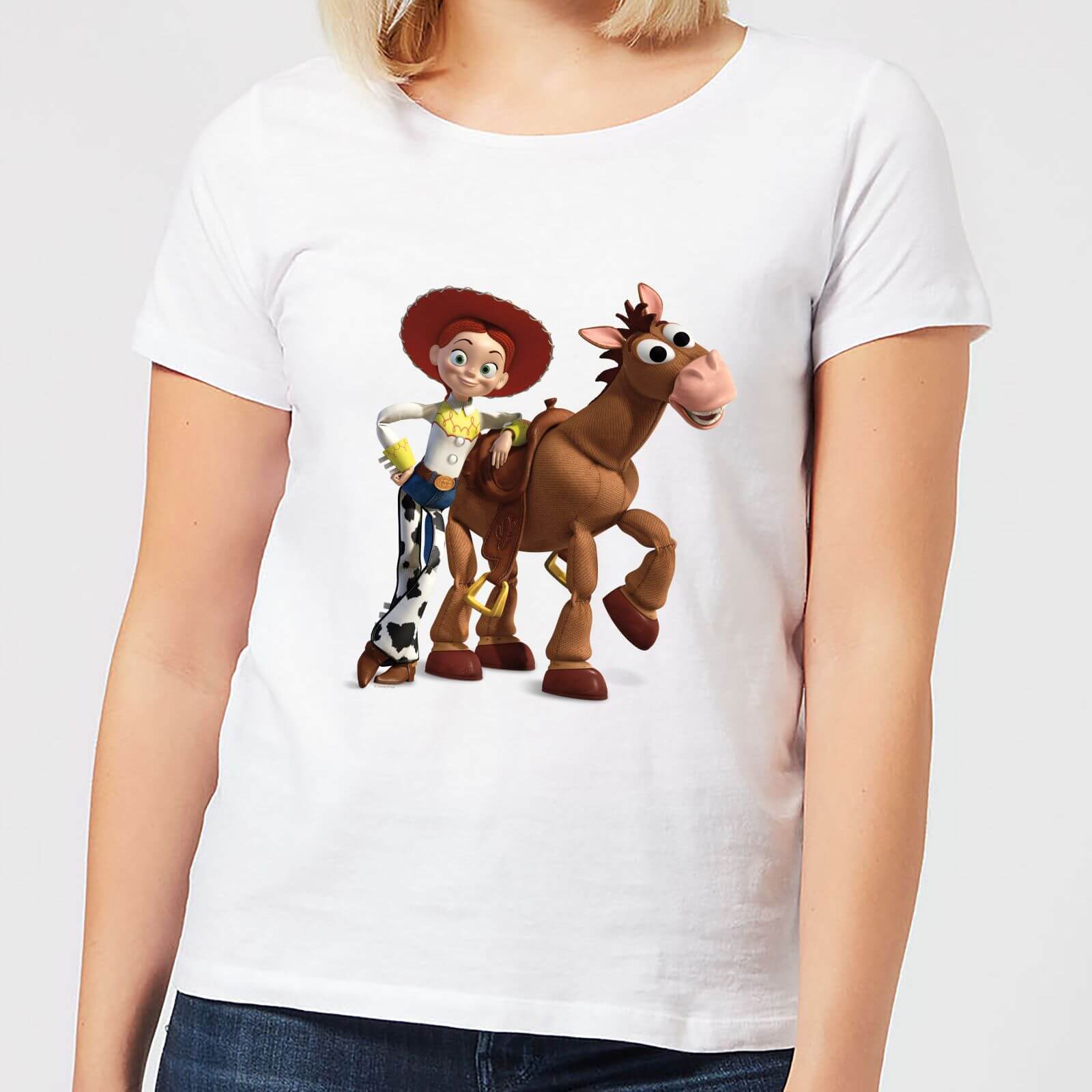 Toy Story 4 Jessie And Bullseye Women's T-Shirt - White - S - Wit. ✅ V...