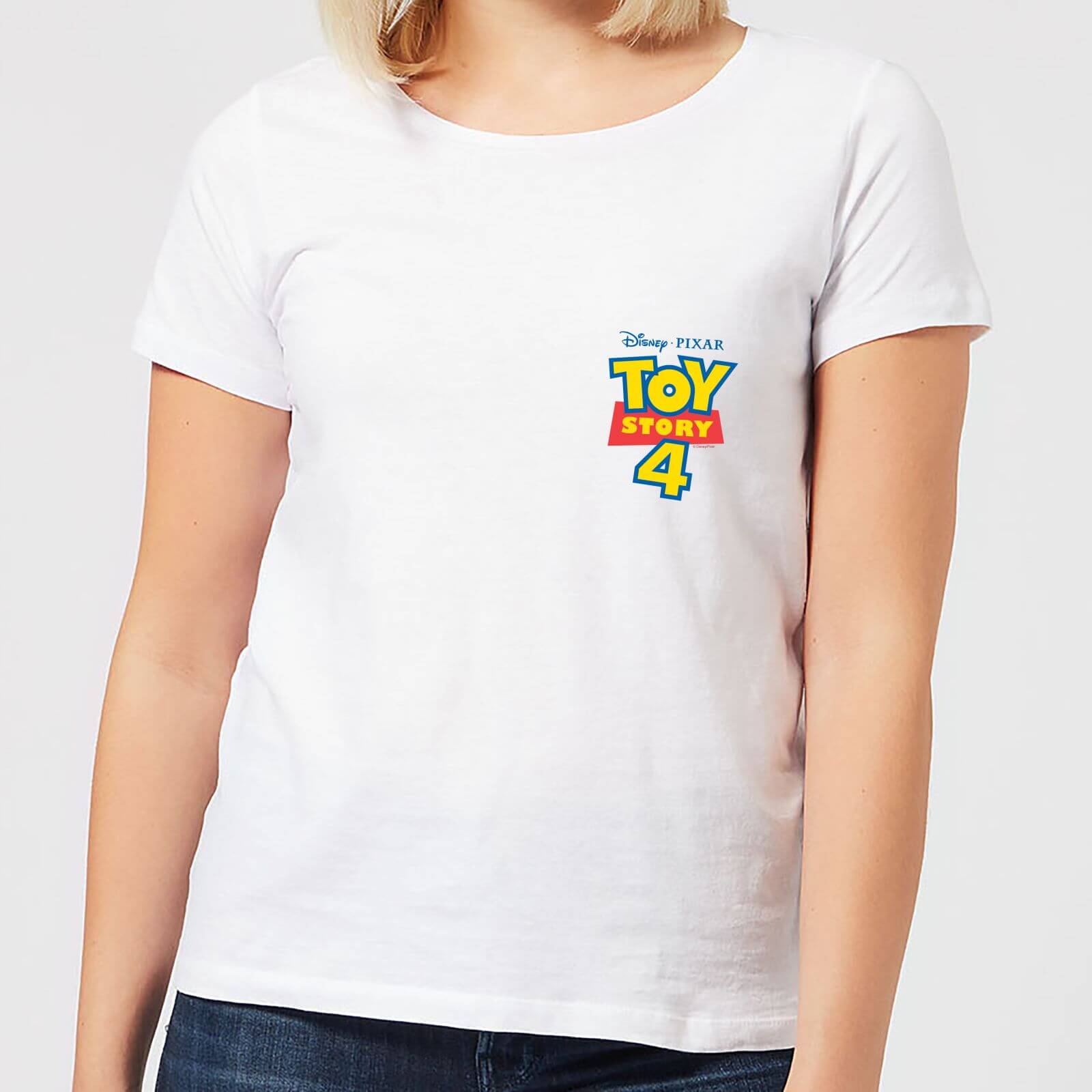 Toy Story 4 Pocket Logo Women's T-Shirt - White - L - Blanco