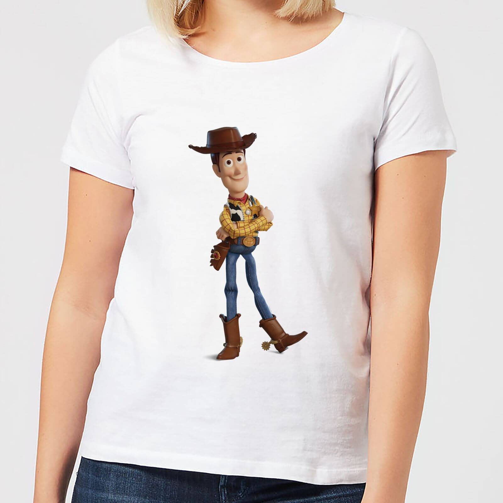 Toy Story 4 Woody Women's T-Shirt - White - S