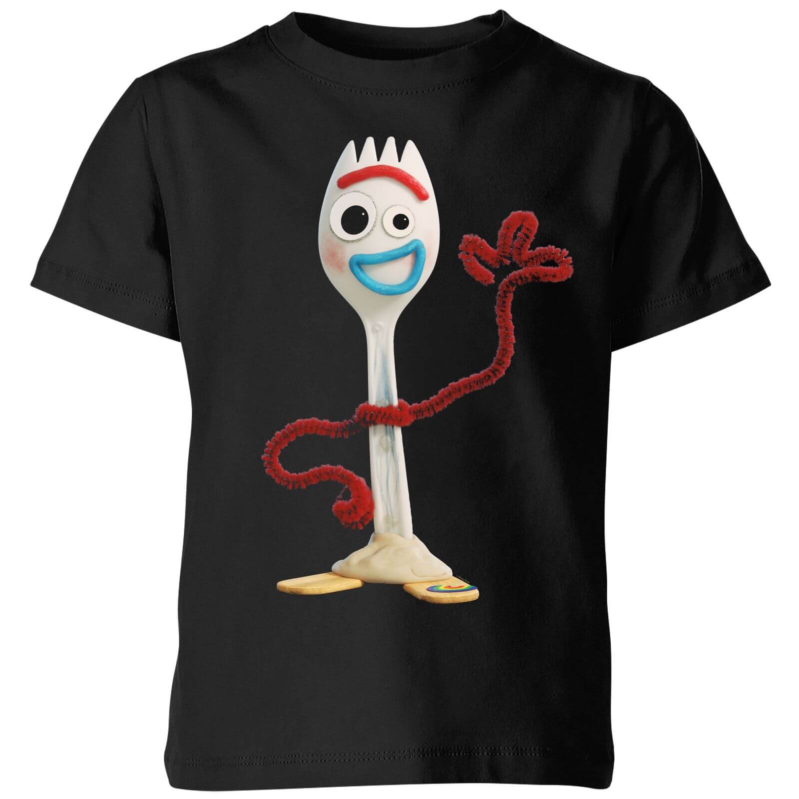 Toy Story 4 Forky Kids' T-Shirt - Black - 7-8 Years
