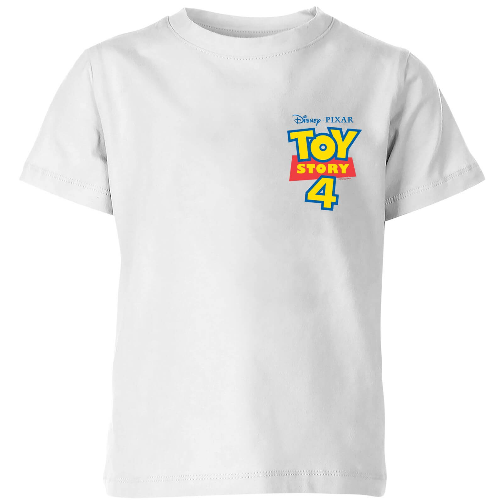 Toy Story 4 Pocket Logo Kids' T-Shirt - White - 3-4 años - Blanco