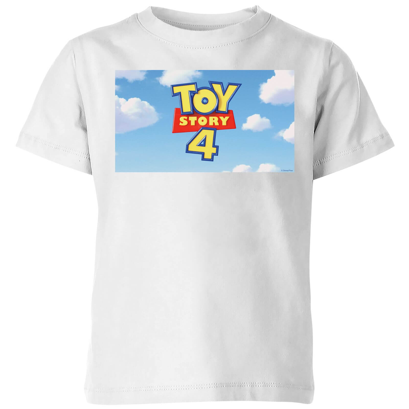 Toy Story 4 Clouds Logo Kids' T-Shirt - White - 3-4 años - Blanco
