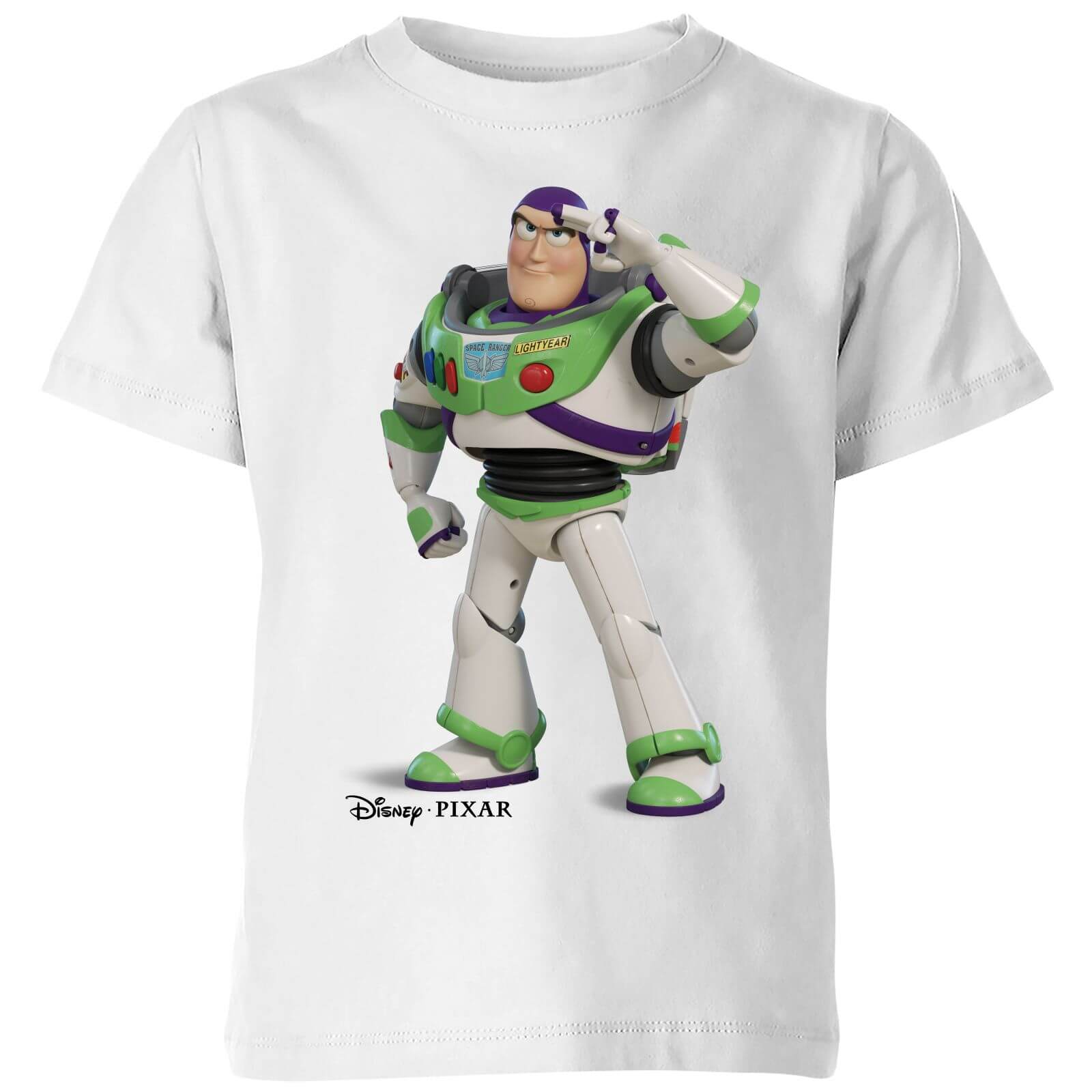 Toy Story 4 Buzz Kids' T-Shirt - White - 7-8 Years