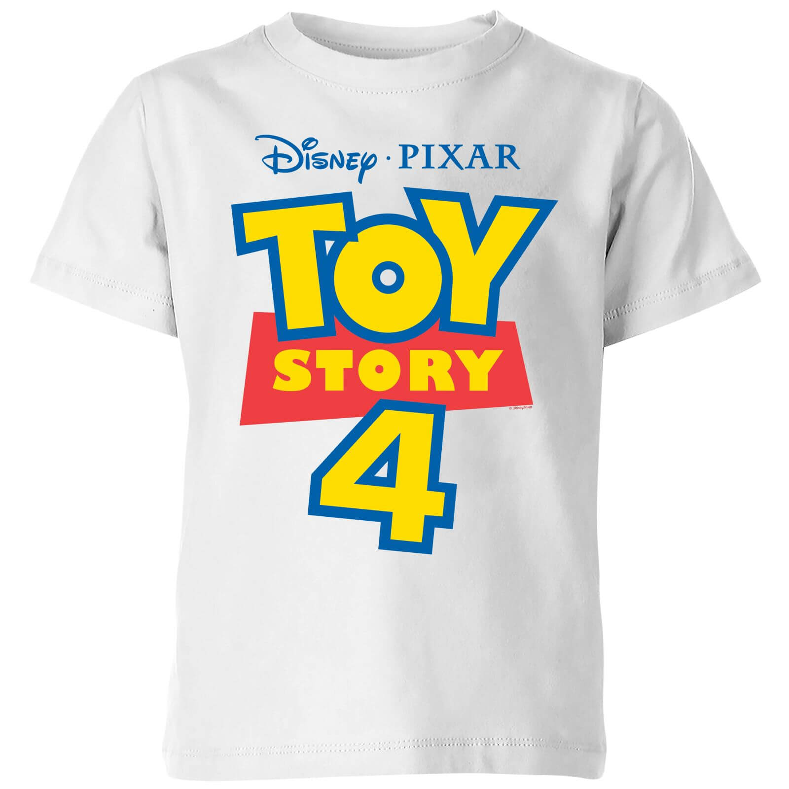 Toy Story 4 Logo Kids' T-Shirt - White - 3-4 Years