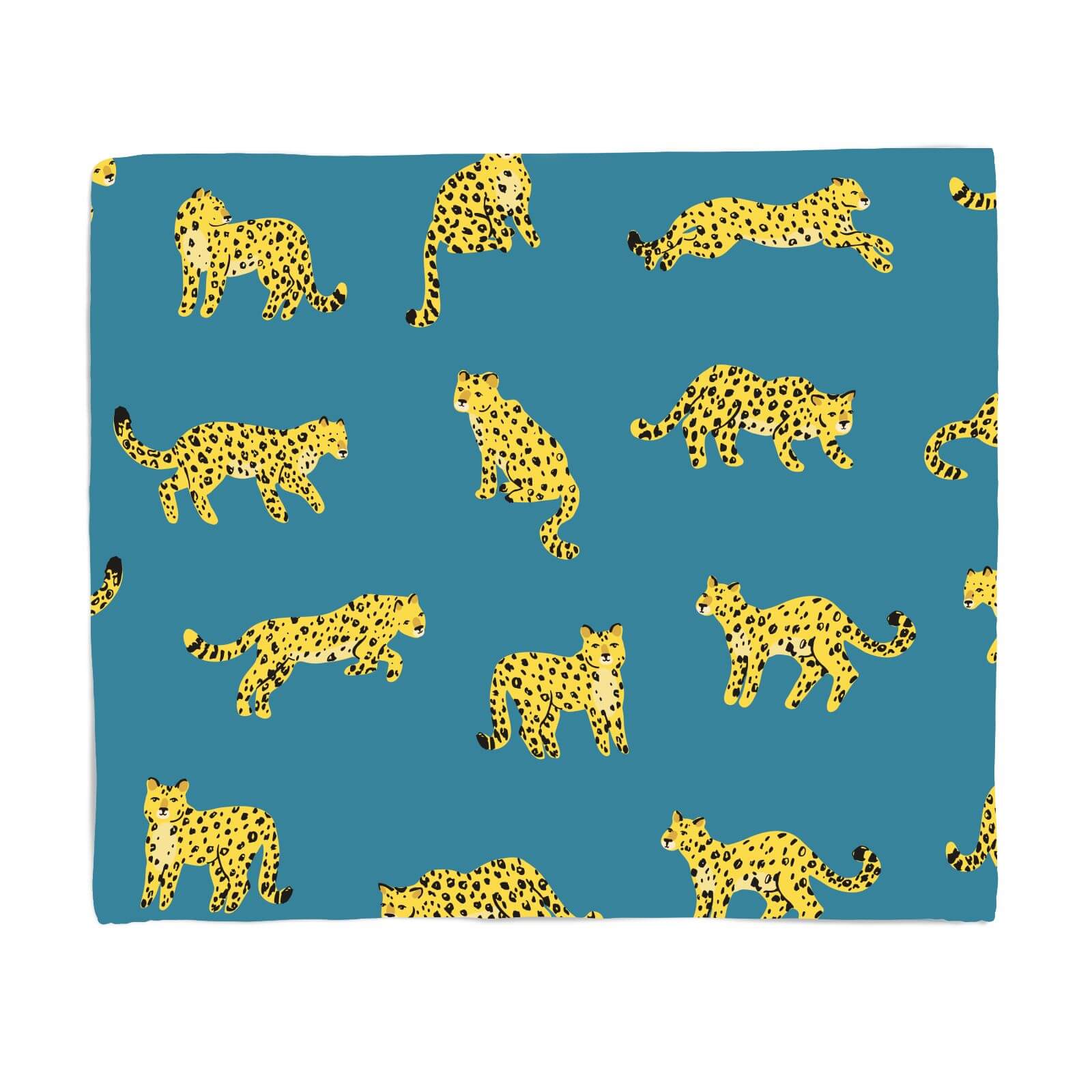 Blue Cheetahs Fleece Blanket